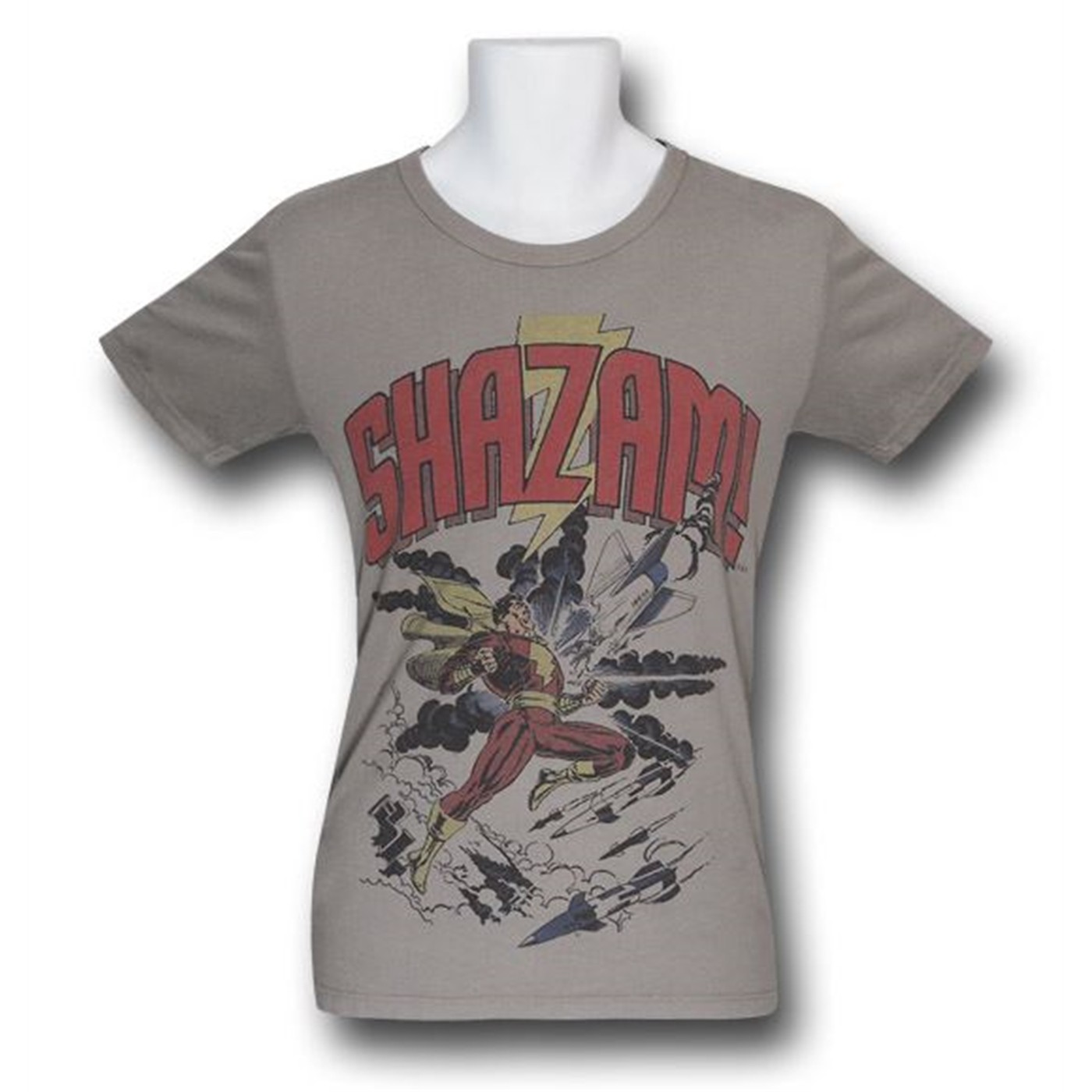 Shazam Air Strike Trunk T-Shirt, Grey