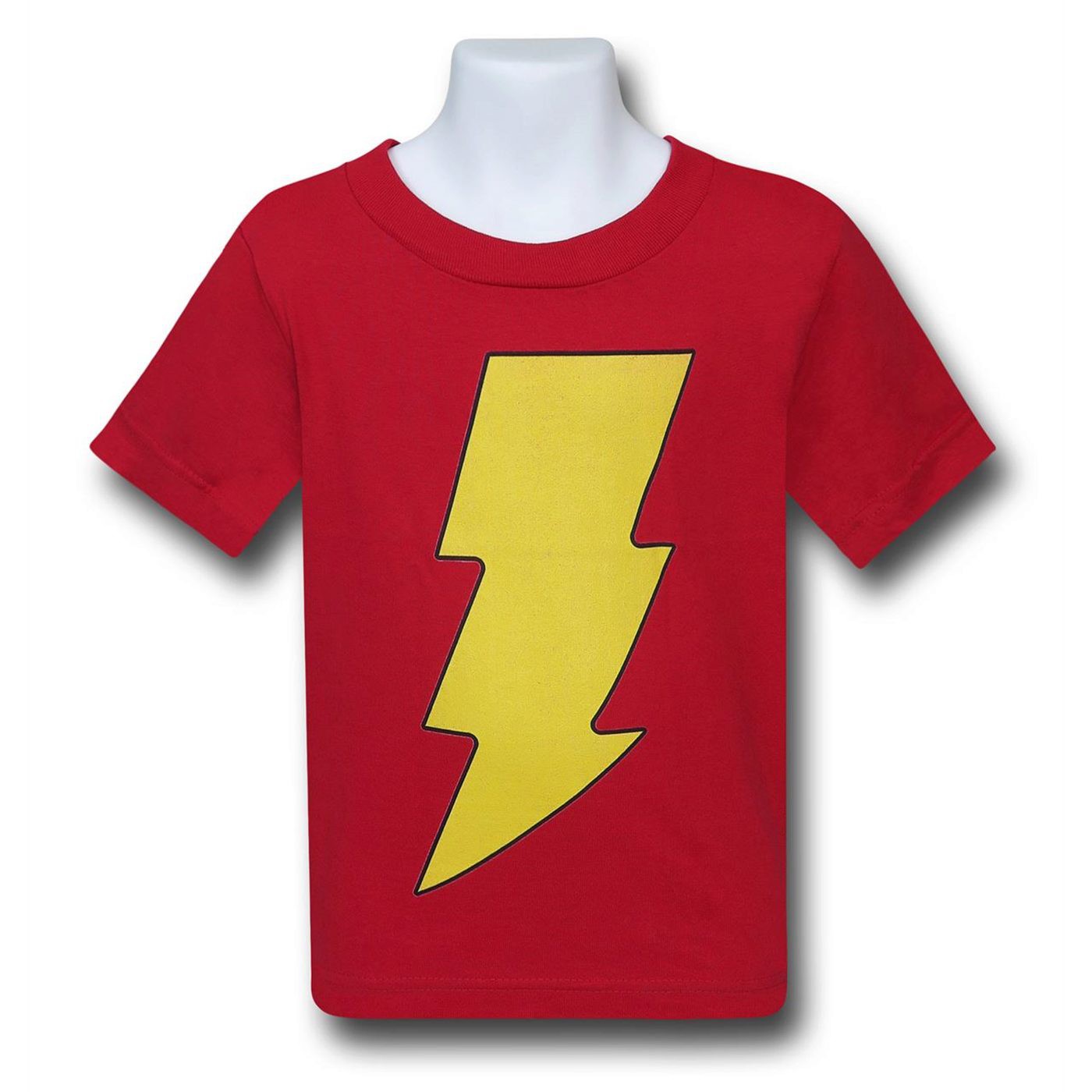 Shazam Symbol Kids T-Shirt, Red
