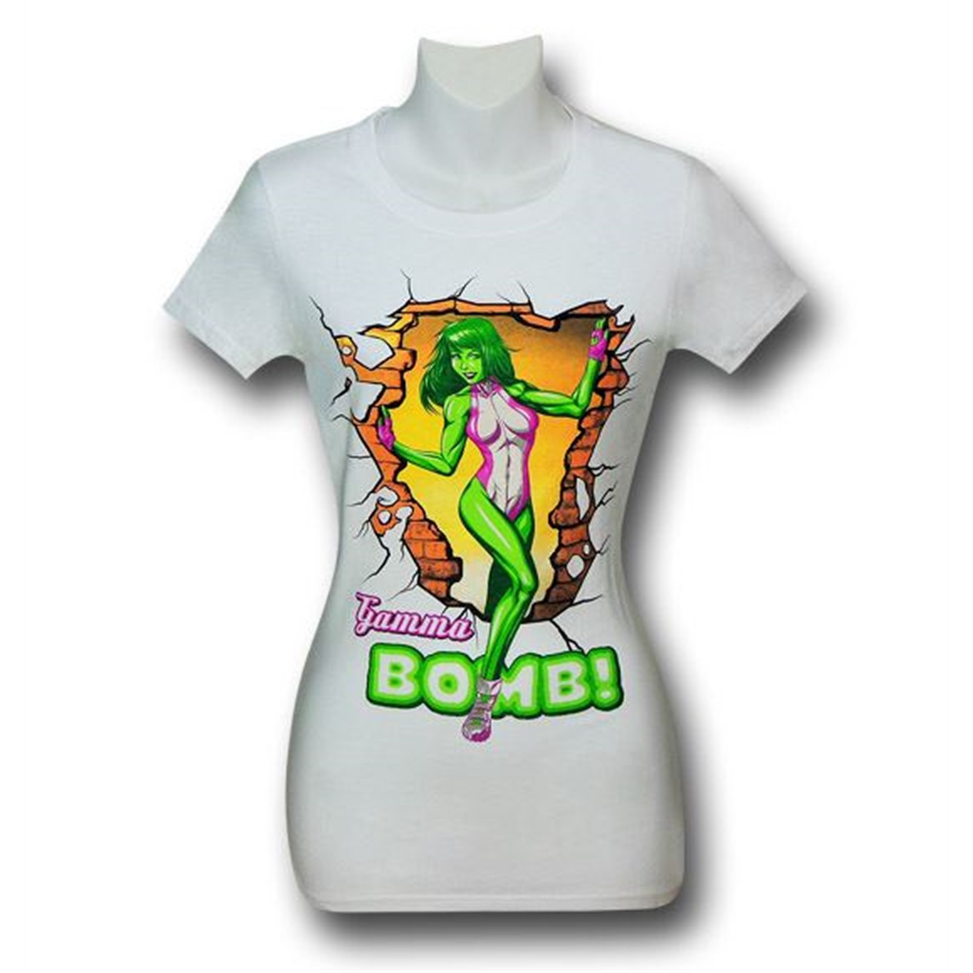 She-Hulk Gamma Bomb Women's T-Shirt, White