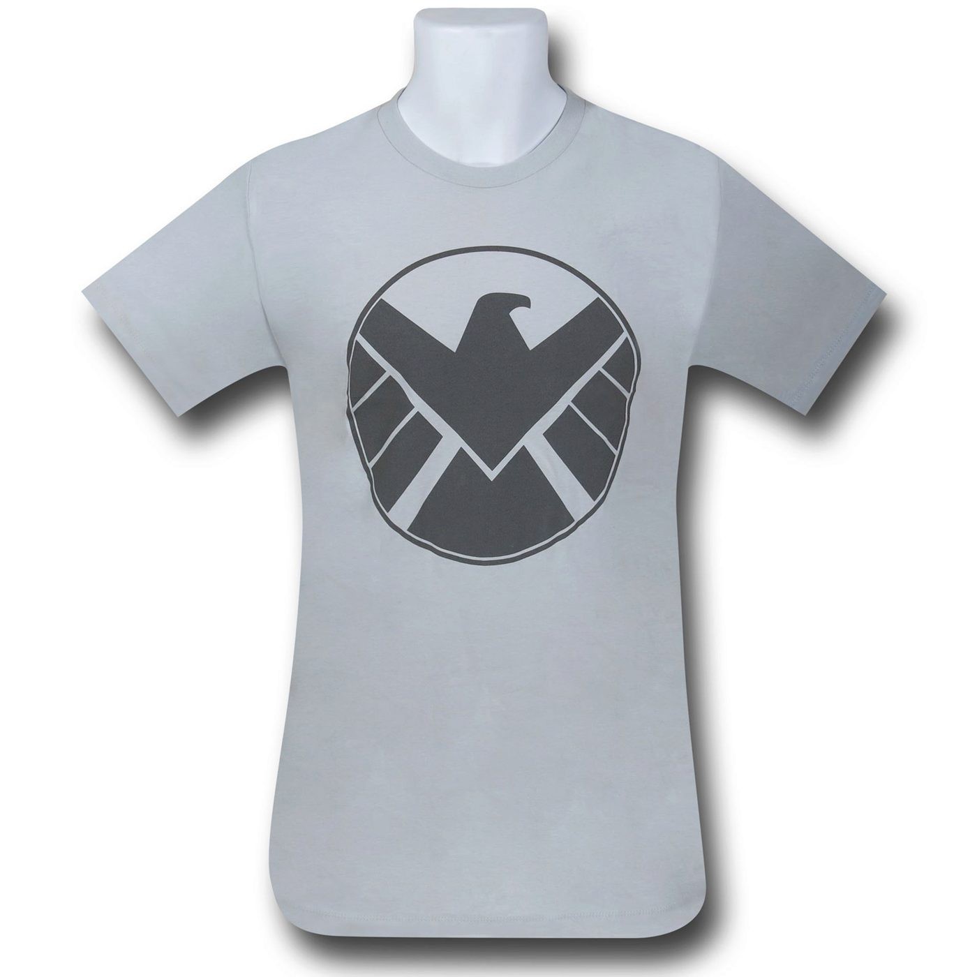 S.H.I.E.L.D Silver Eagle 30 Single T-Shirt, Grey