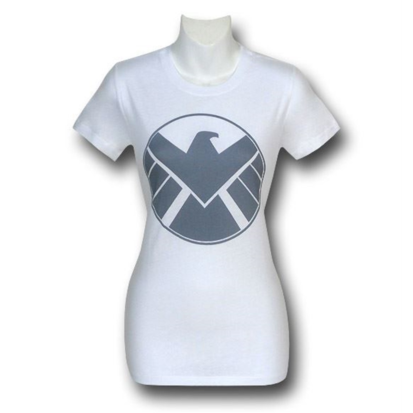 S.H.I.E.L.D. Silver Eagle Juniors T-Shirt, Grey
