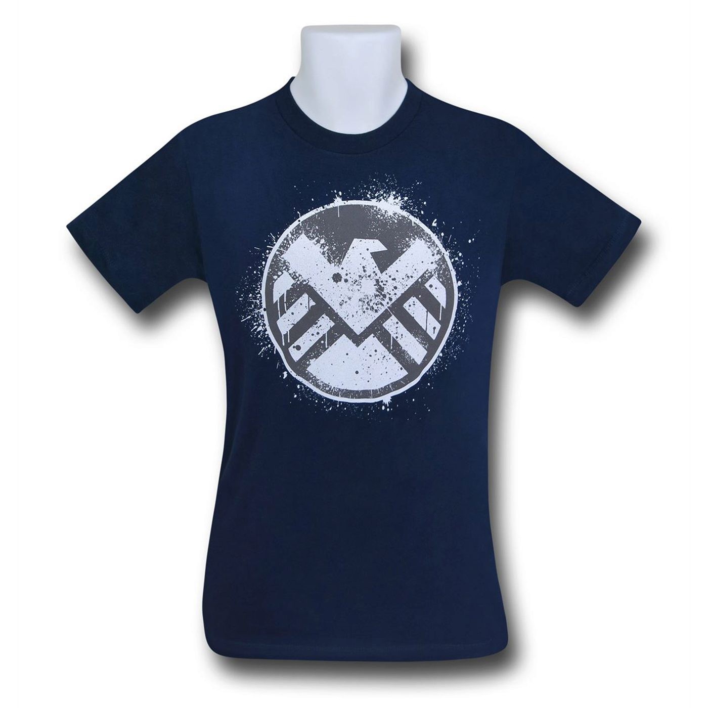 SHIELD Splatter Symbol 30 Single T-Shirt, Blue