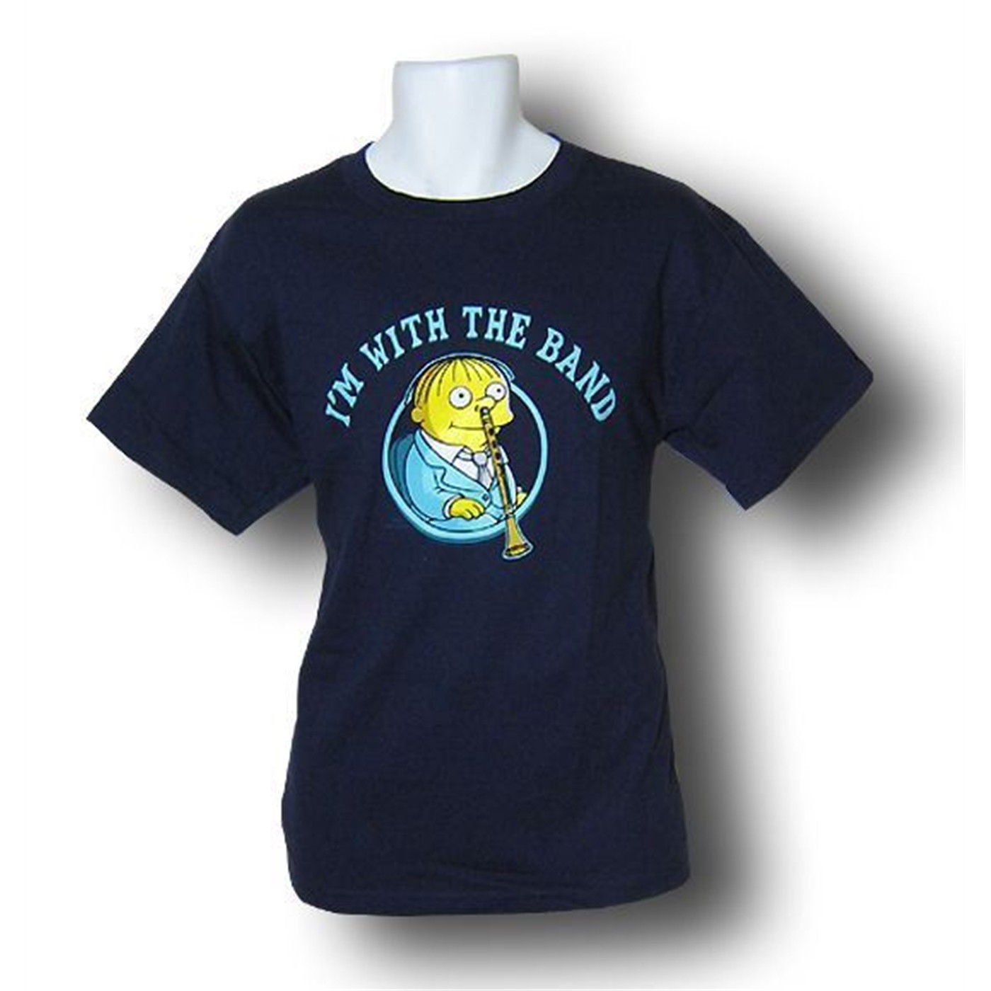 Simpsons Ralphie I'm with the Band T-Shirt, Blue