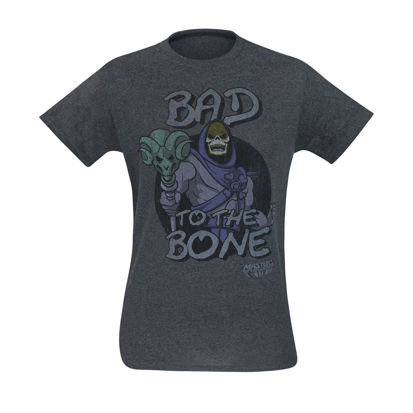 Skeletor Bad to the Bone Men's T-Shirt, Grey