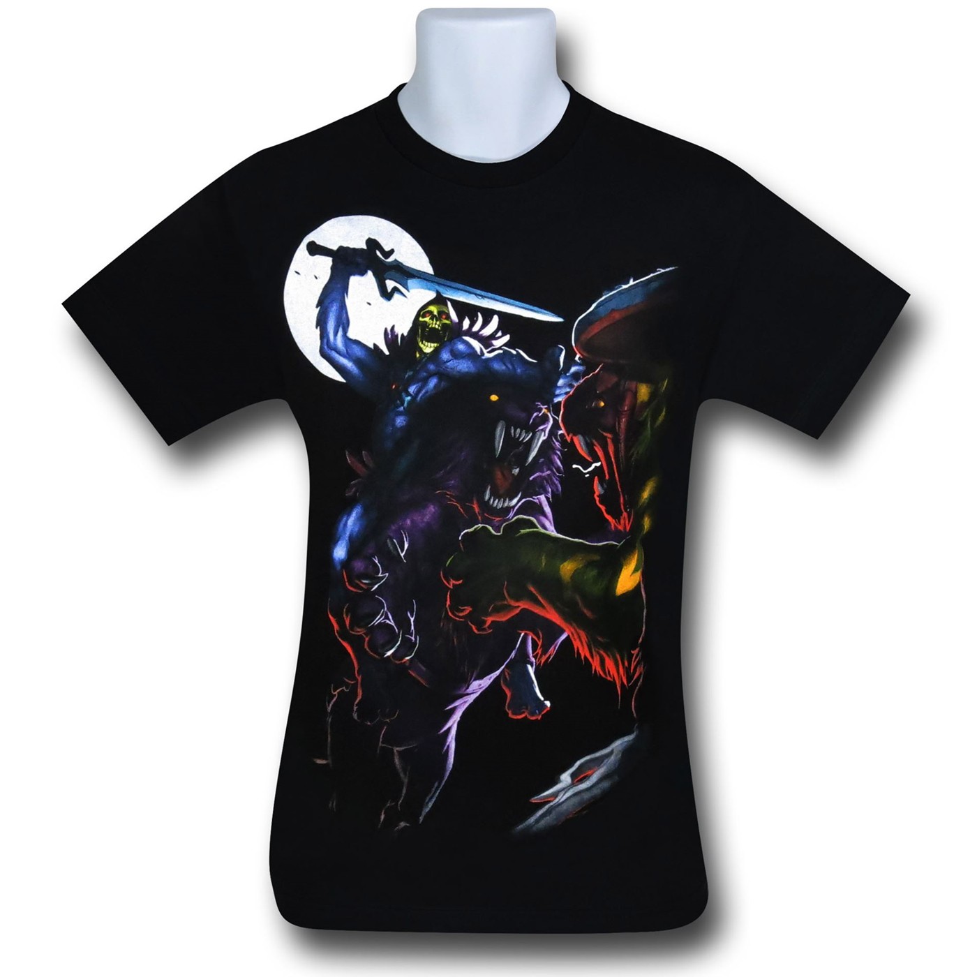 Skeletor Panthor Battle T-Shirt, Black