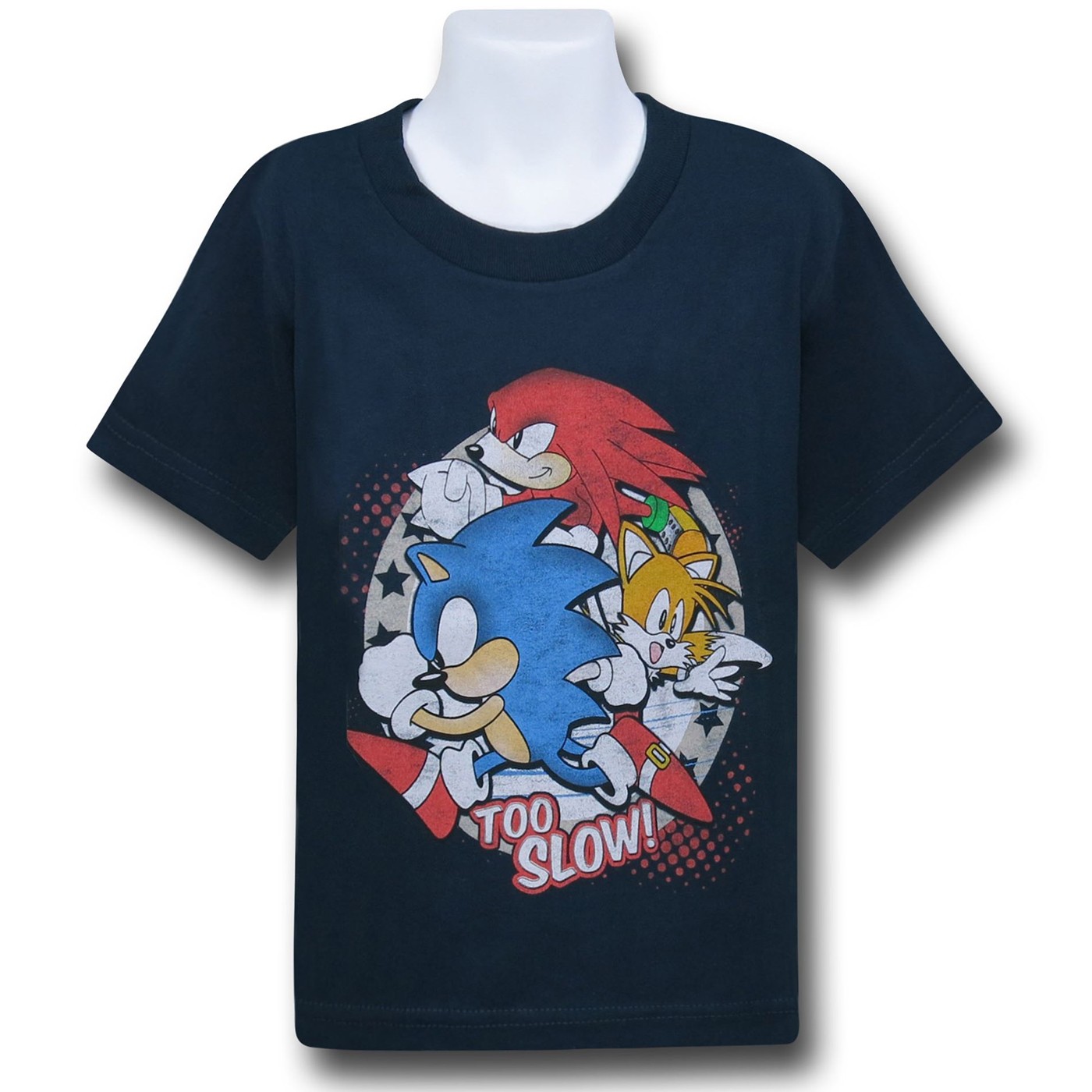 Sonic The Hedgehog Too Slow Kids T-Shirt, Blue