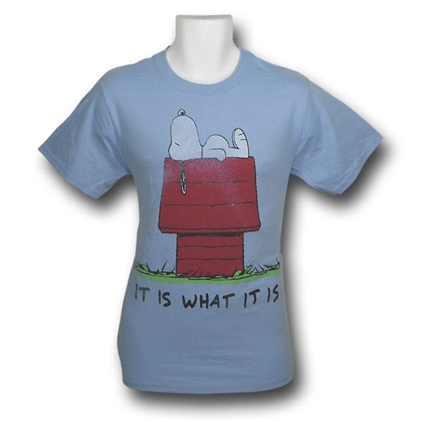 Snoopy Distressed It Is T-Shirt, Blue