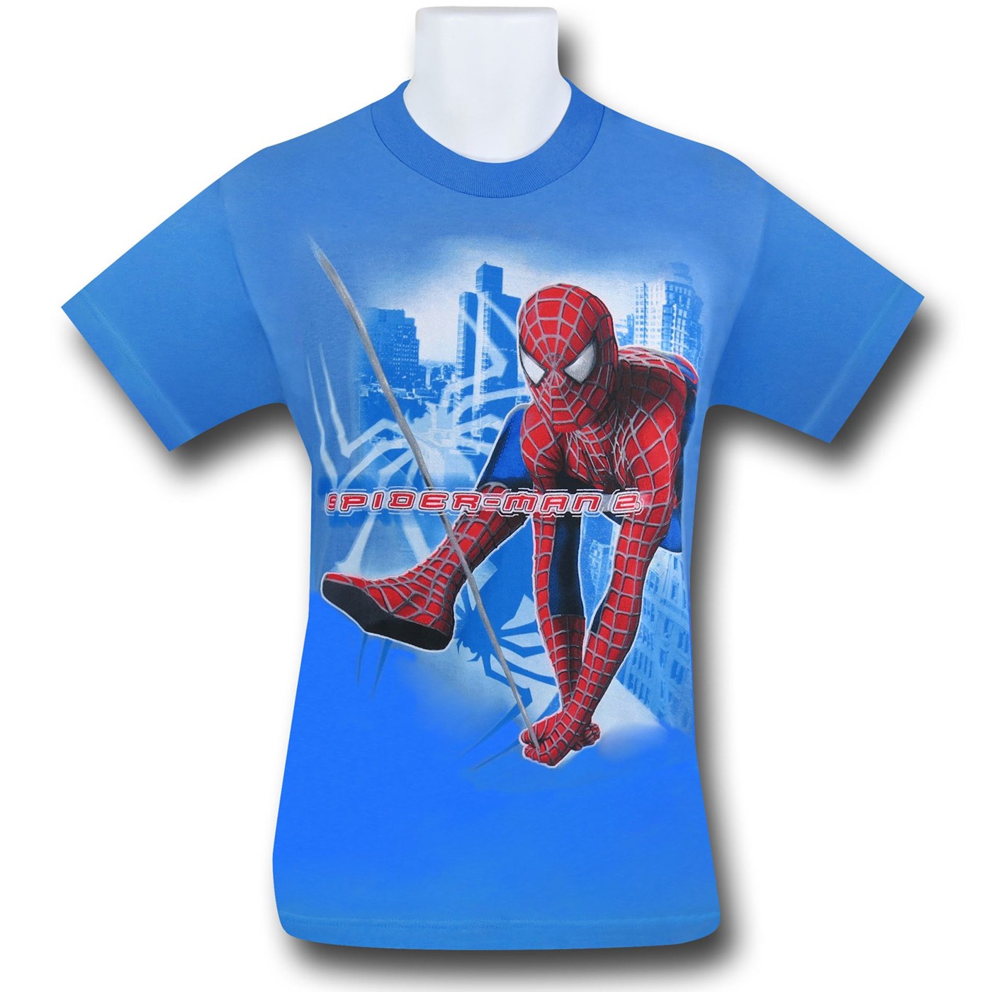 Spiderman 2 Youth New York Swing T-Shirt, Blue