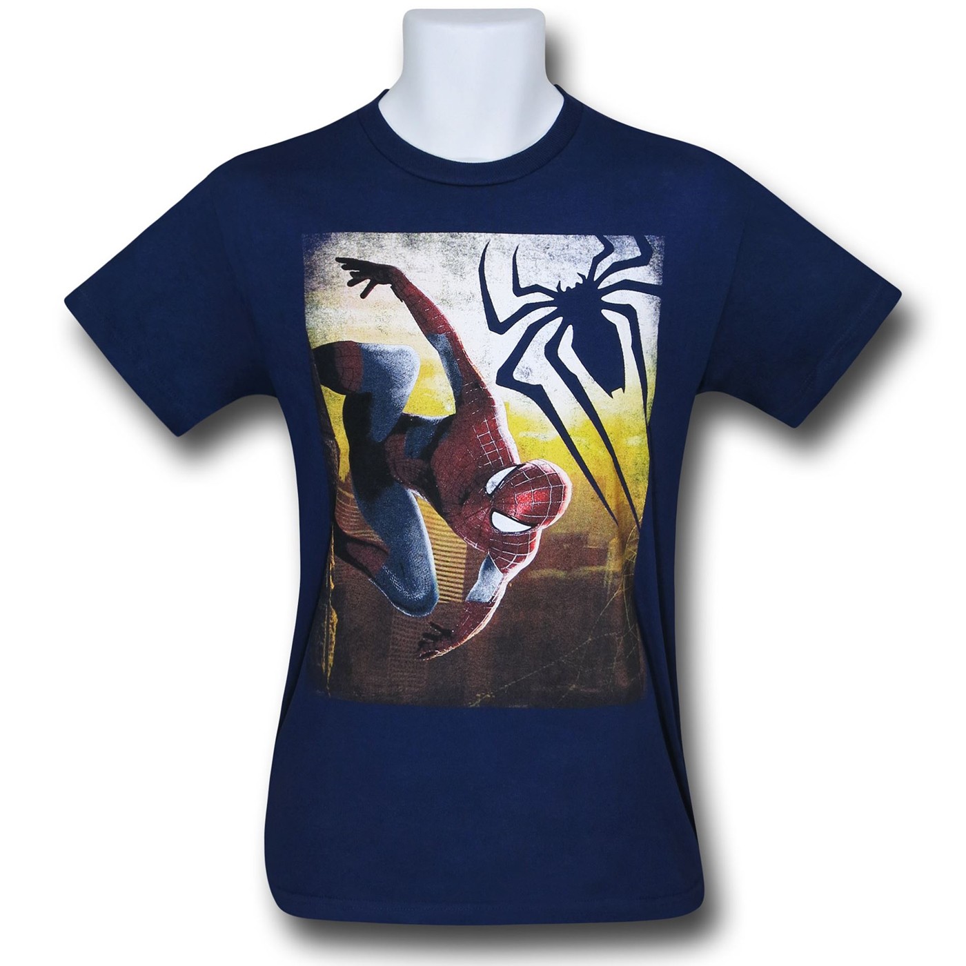 Spiderman Brick Stick Kids T-Shirt, Blue