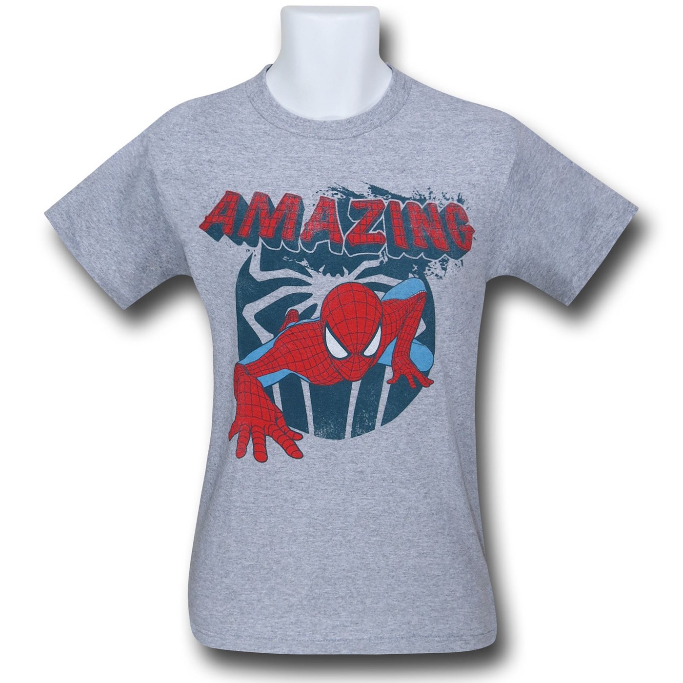 Spiderman Crawlspace Heather T-Shirt, Grey