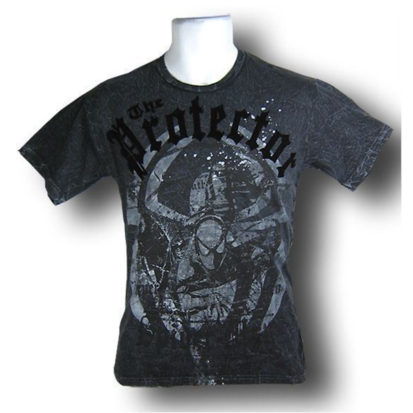 Spiderman Devolve Protector Acid Wash T-Shirt, Grey