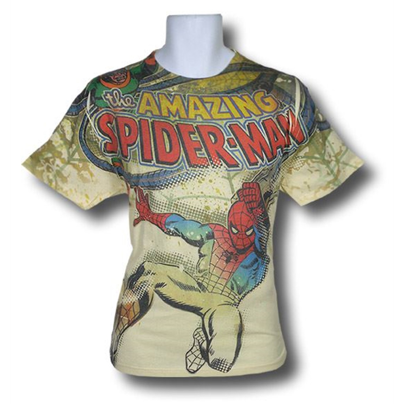 Spiderman Doc Ock Cream Sublimated T-Shirt, White