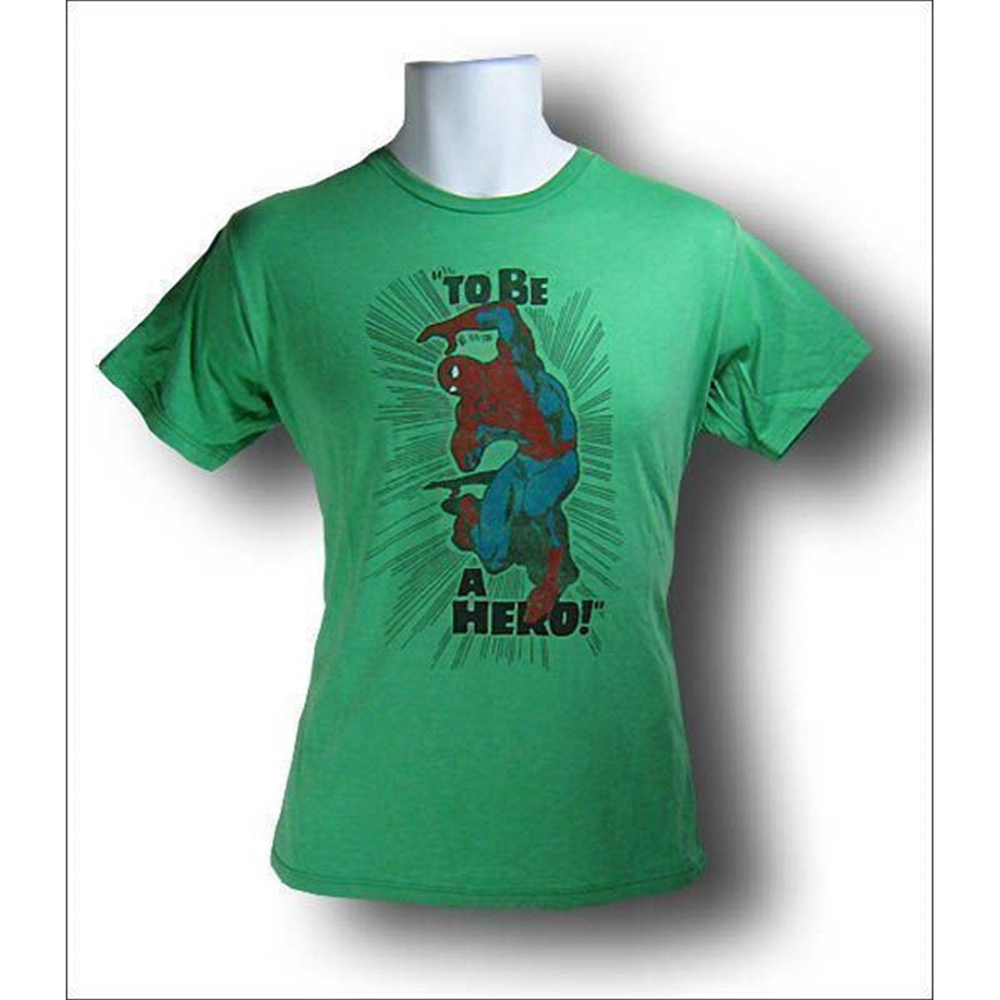 Spiderman To Be A Hero T-shirt, Green