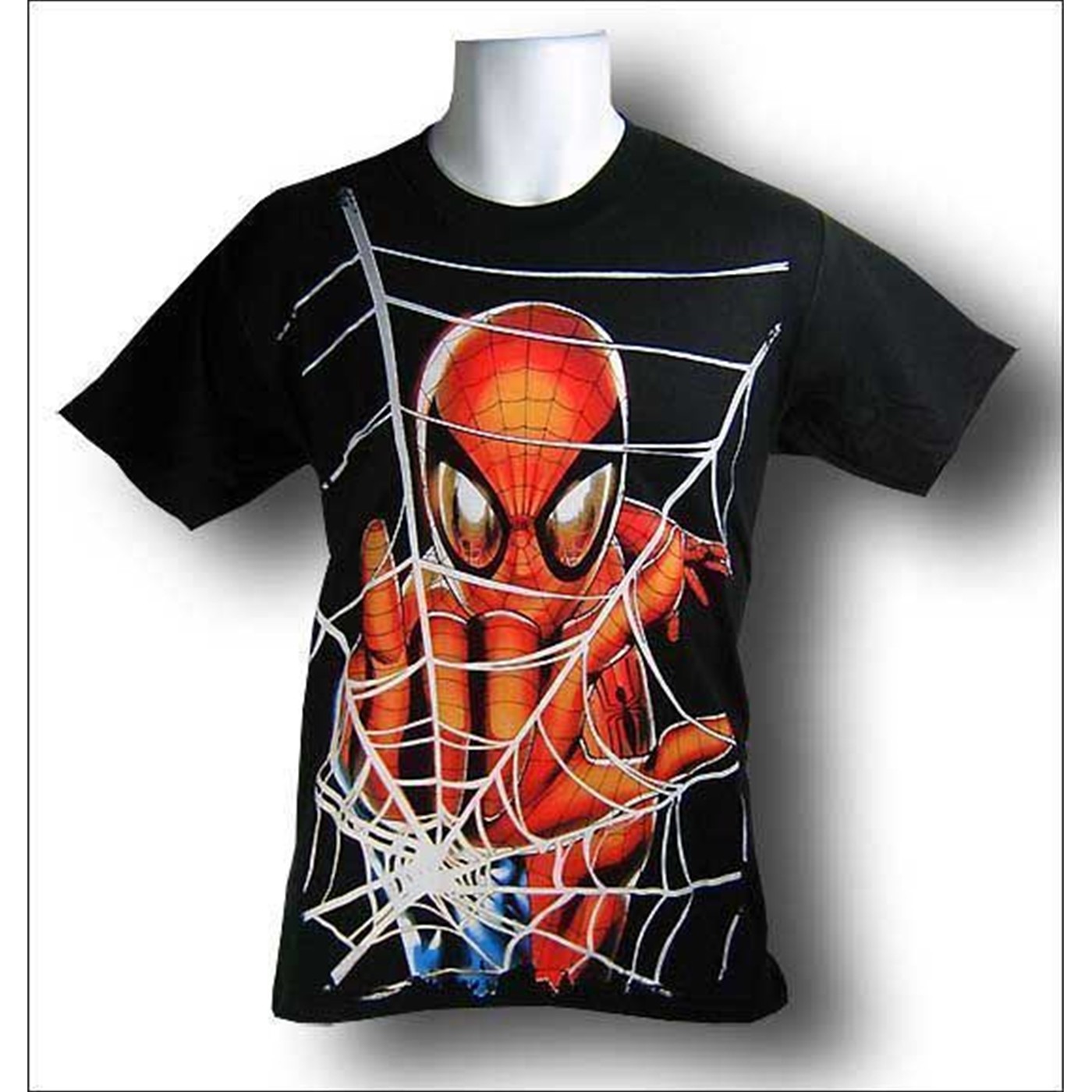 Spiderman Jumbo Web T-Shirt, Black