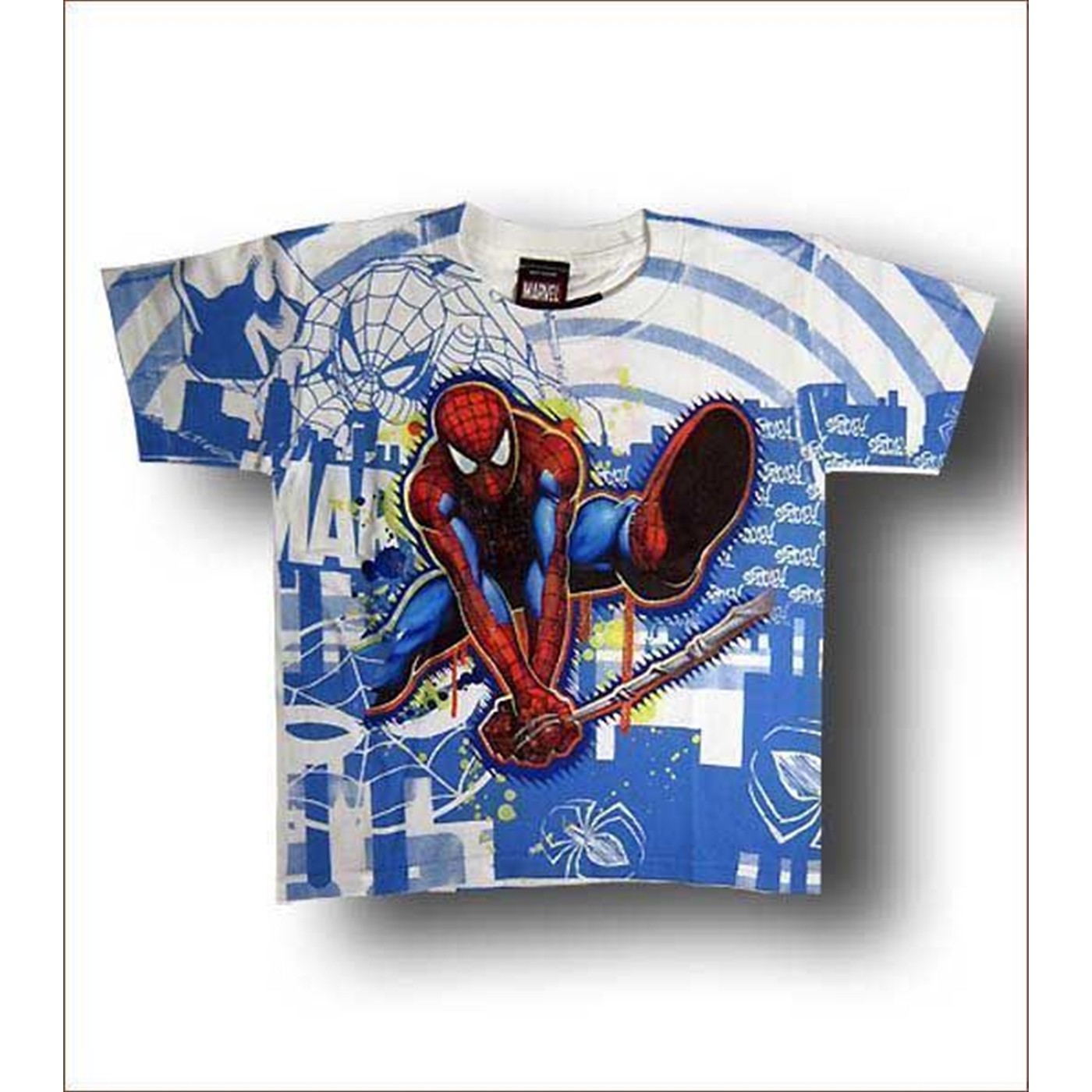 Spiderman Juvenile Beat It Scram T-Shirt, White
