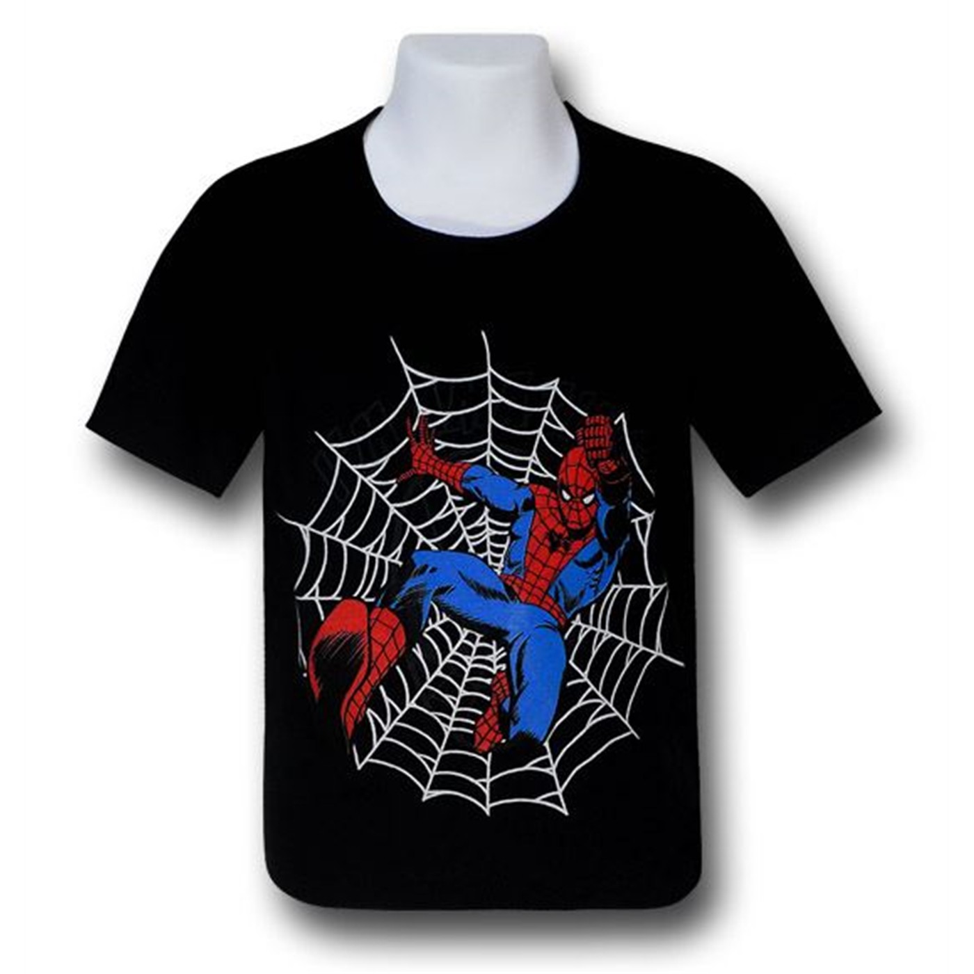 Spiderman Kids Swing Amazing Glow T-Shirt, Black