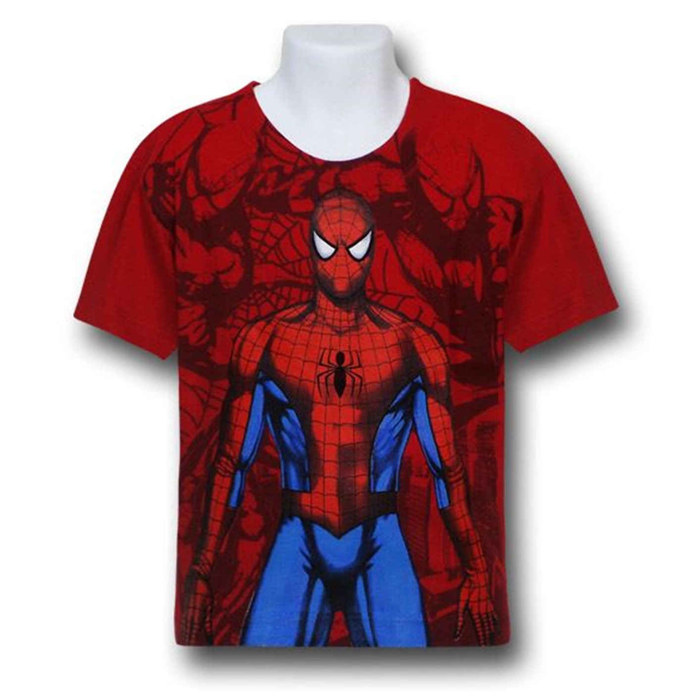 Spiderman Kids Turnaround All-Over Print T-Shirt, Red