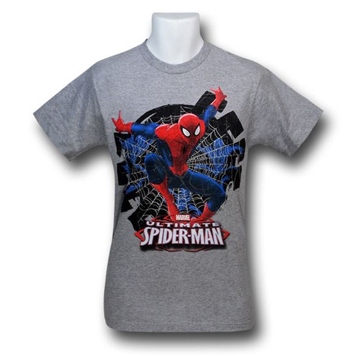 Spiderman Kids Ultimate Glow T-Shirt, Black