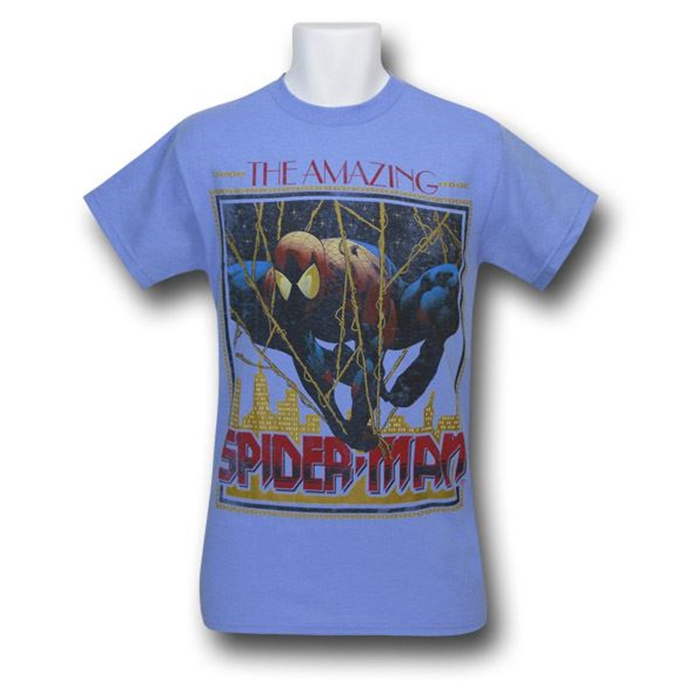 Spiderman Killing Time Hangin' T-Shirt, Blue