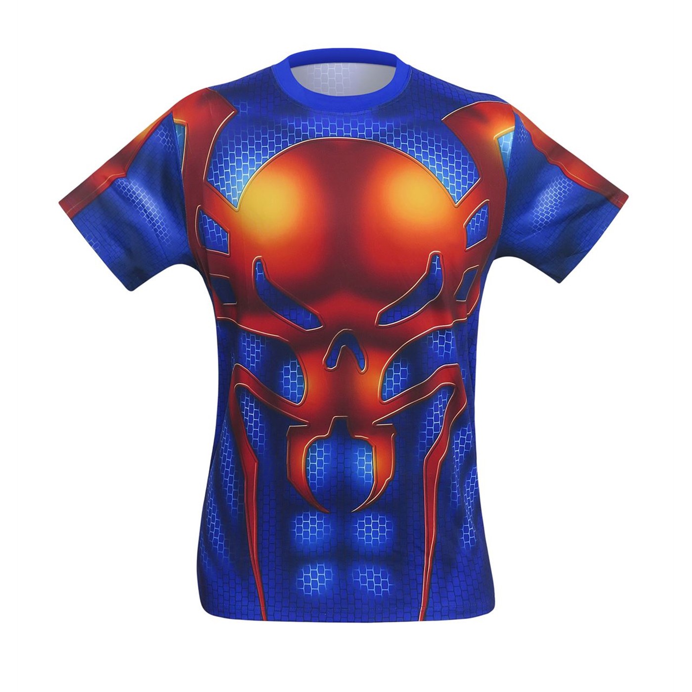 Spider-Man 2099 Sublimated Costume Men's T-Shirt, Blue