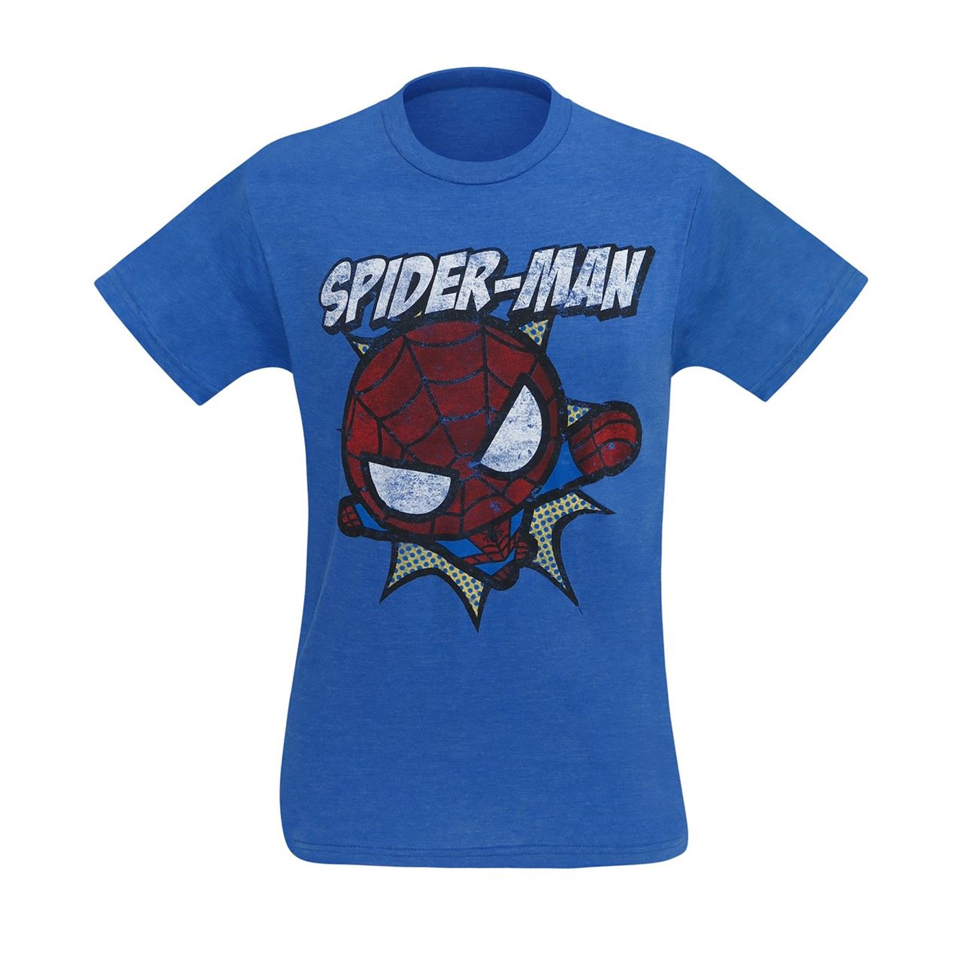Spider-Man Kawaii Burst Men's T-Shirt, Blue