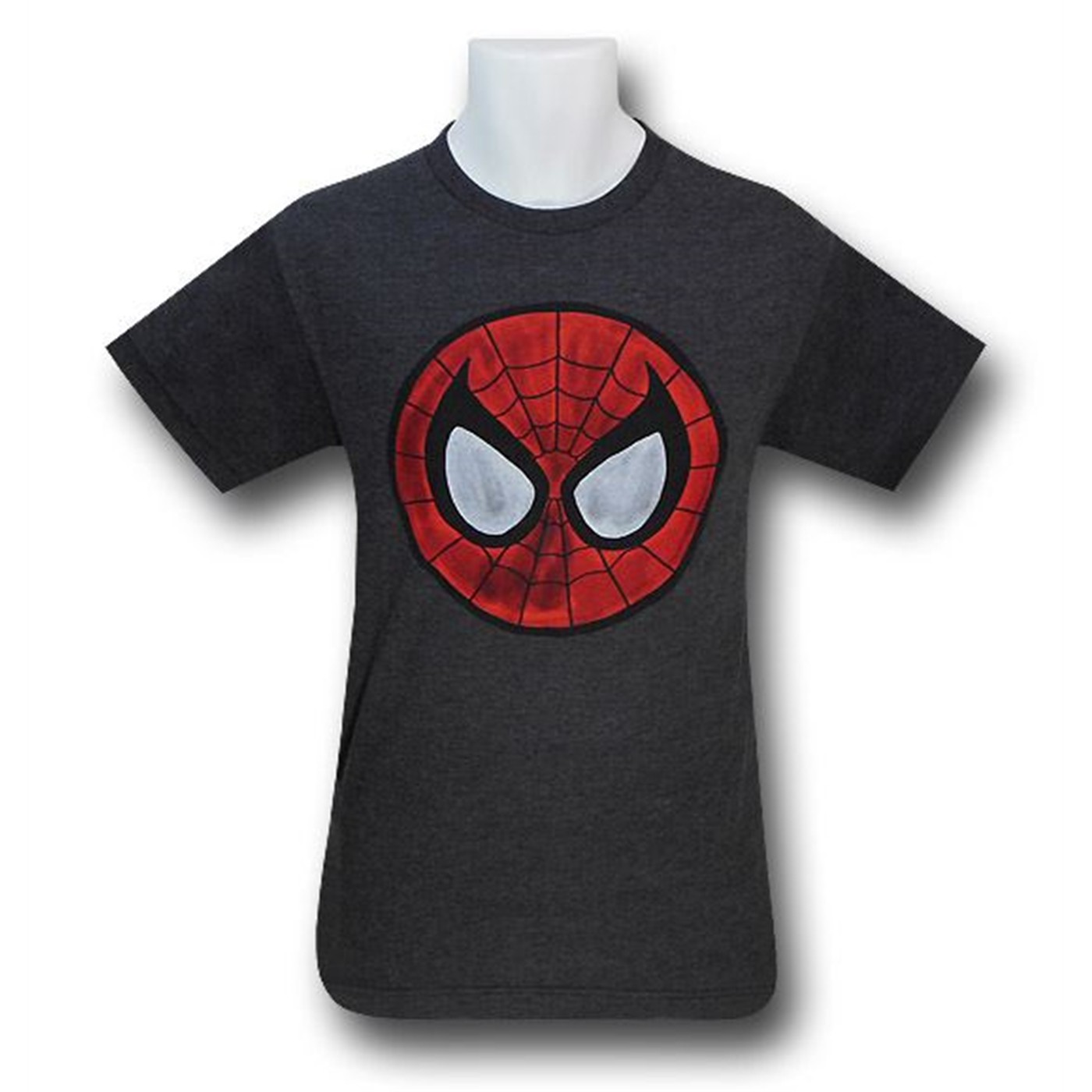 Spiderman Circle Mask Pog 30 Single T-Shirt, Grey