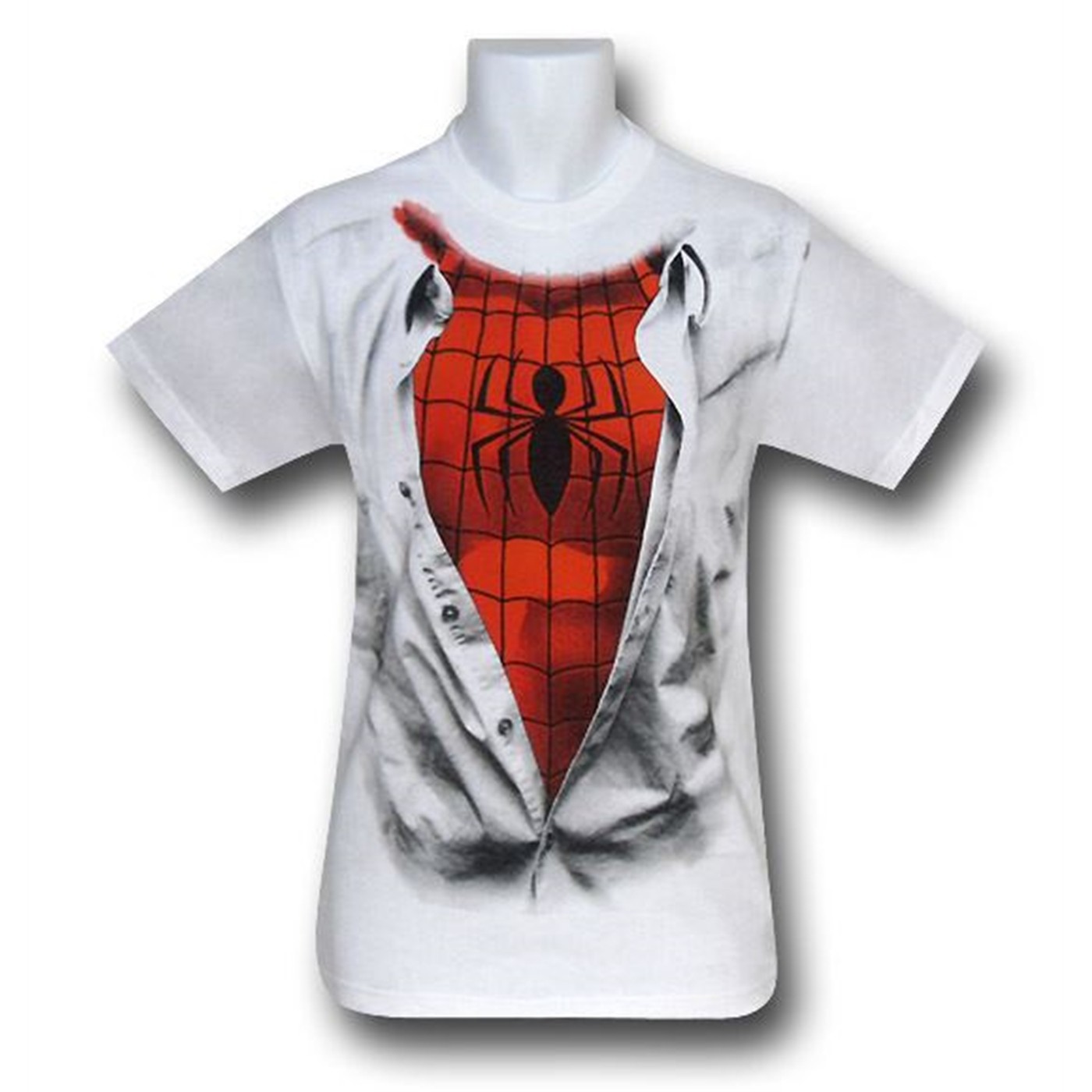 Spiderman Costume Reveal T-Shirt, White