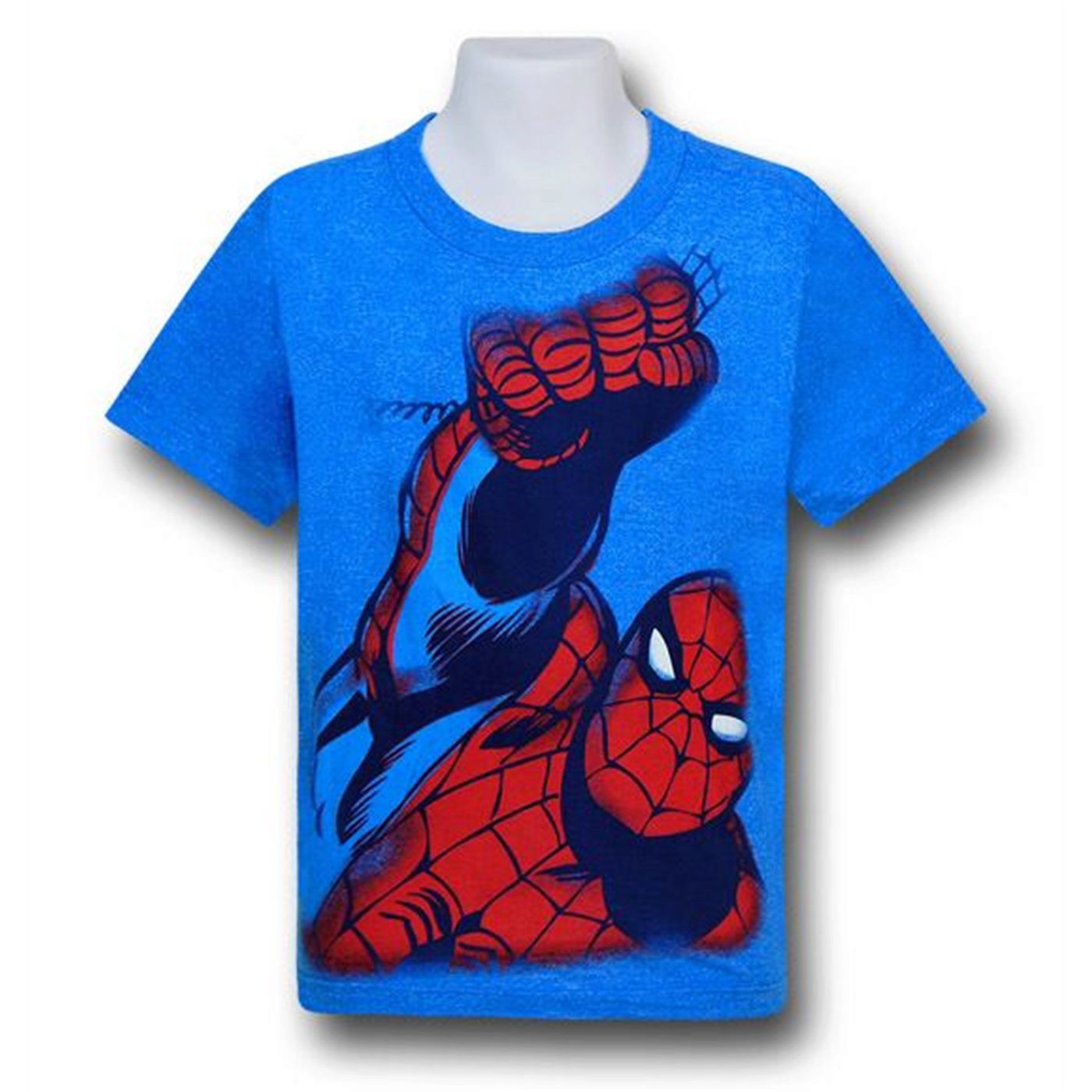 Spiderman Punch Red Decco Kids T-Shirt, Blue