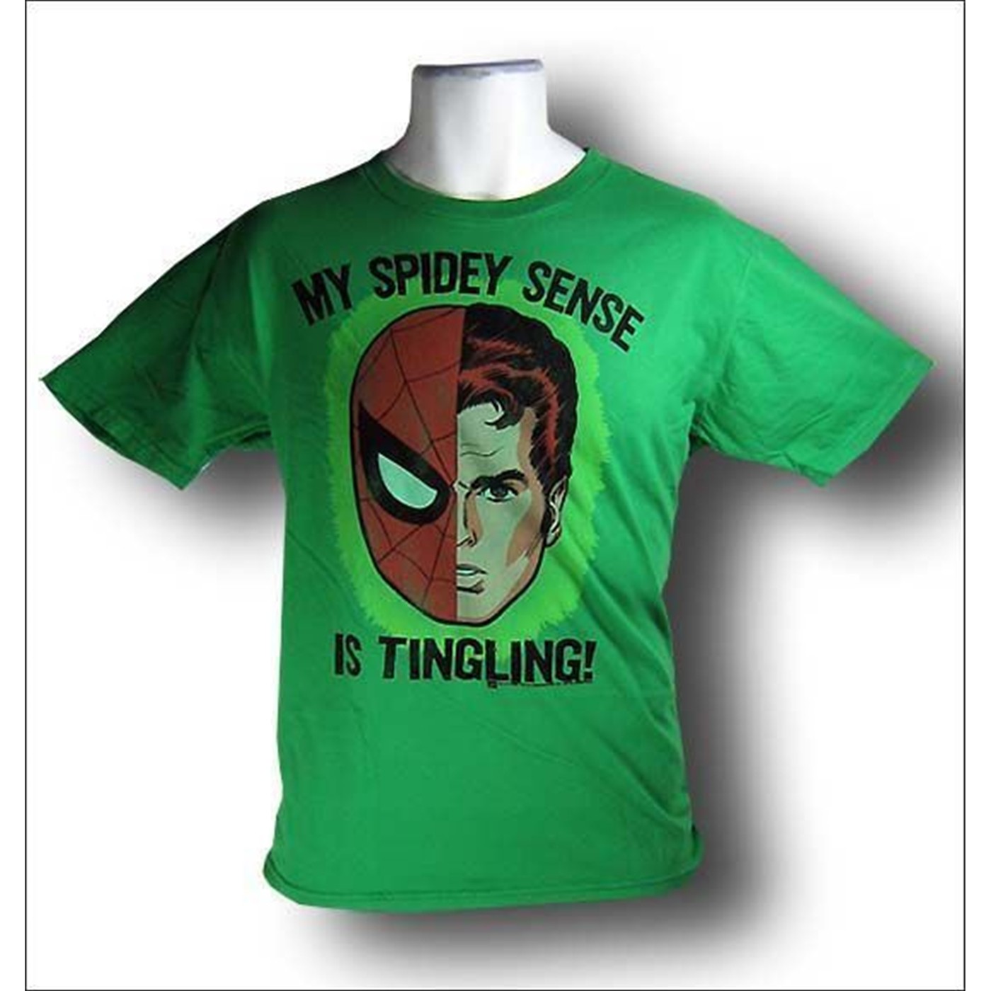Spiderman Shamrock Green Spidey Sense T-Shirt, Green