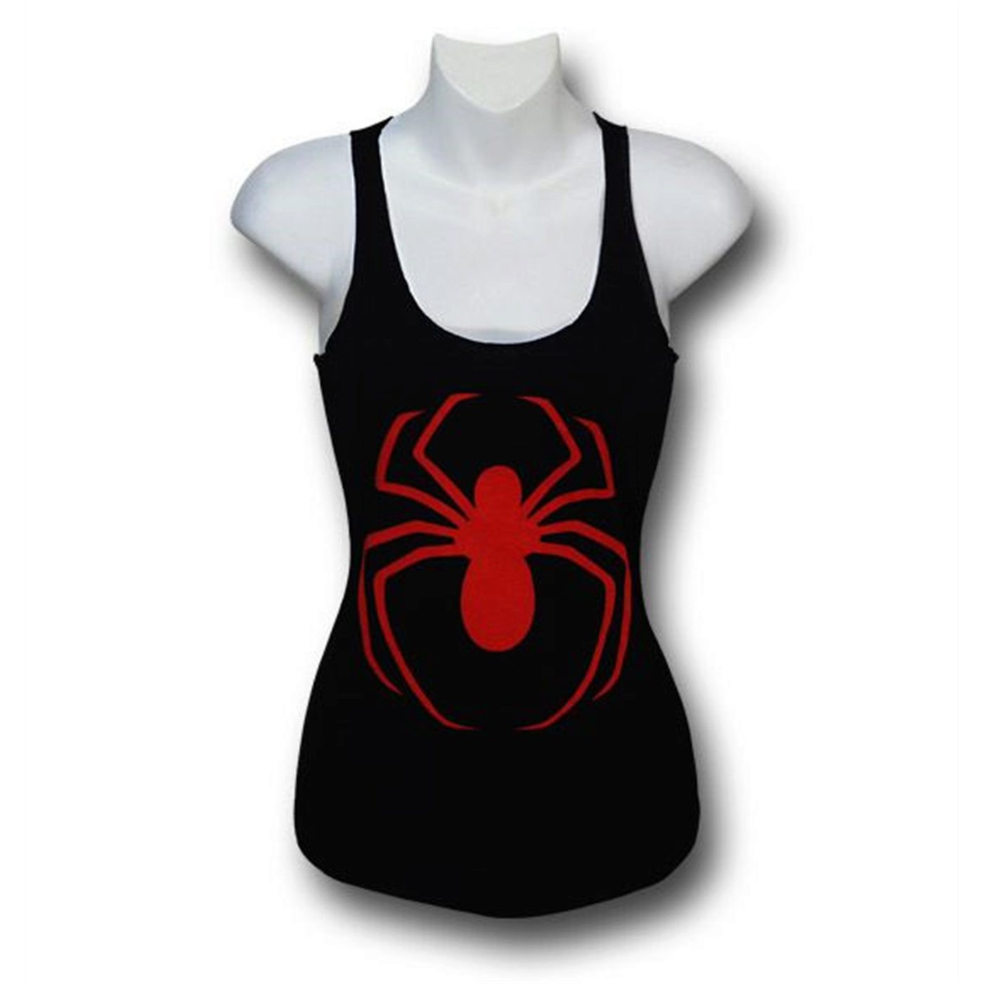 Ultimate Spiderman Women's 30 Single Tank Top, Black