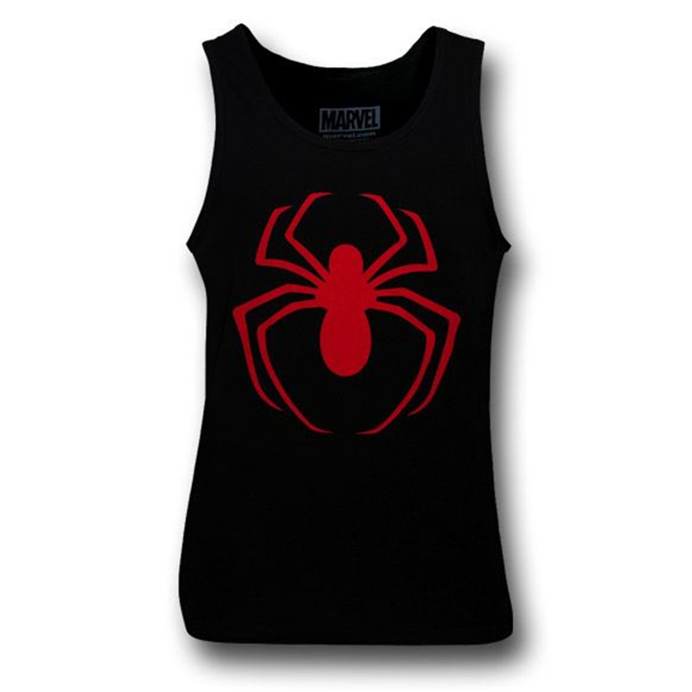 Ultimate Spiderman Symbol Black Tank Top, Black