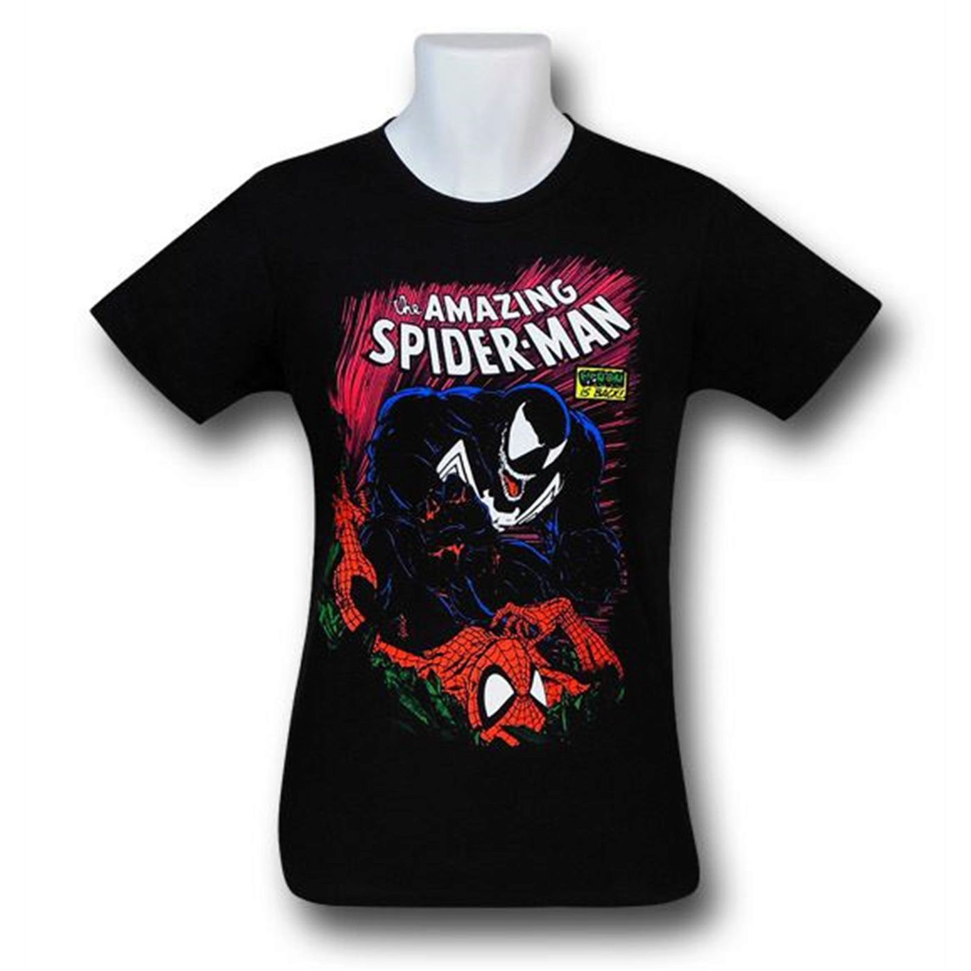 Spiderman #316 Venom Cover 30 Single T-Shirt, Black