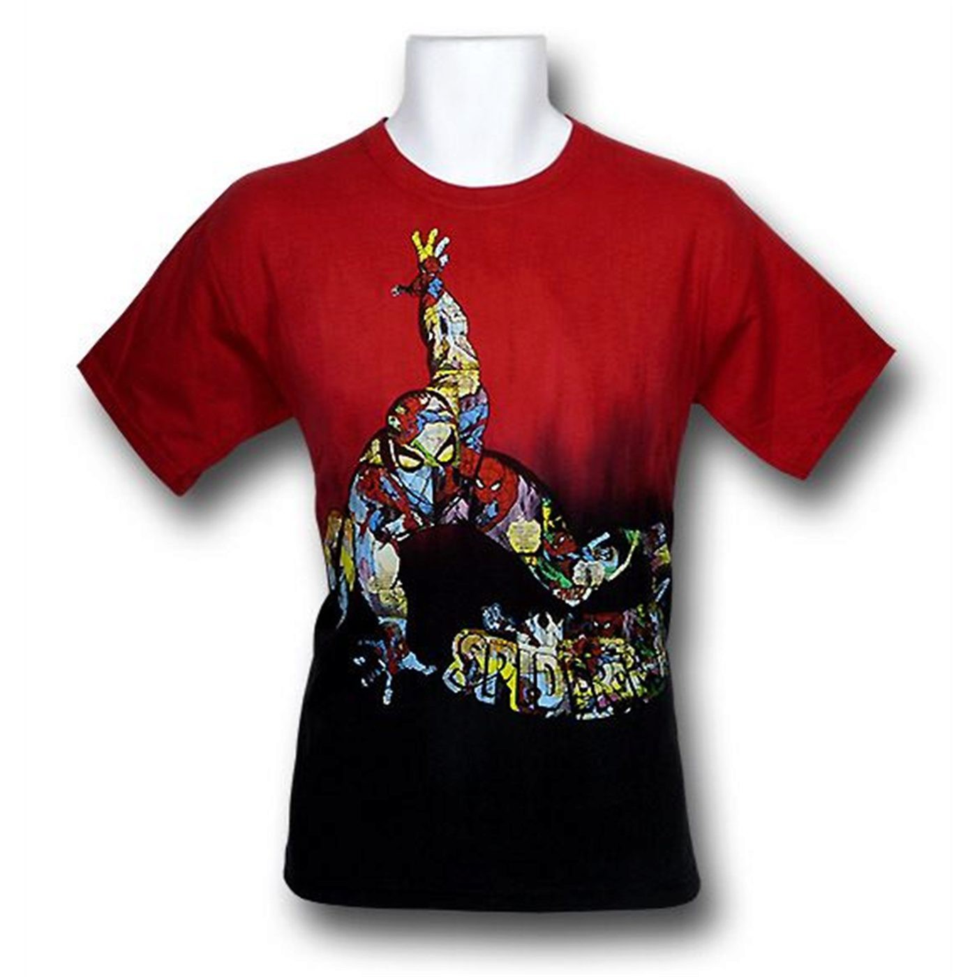 Spiderman Youth Red Black Chameleon T-Shirt, Multi-Color