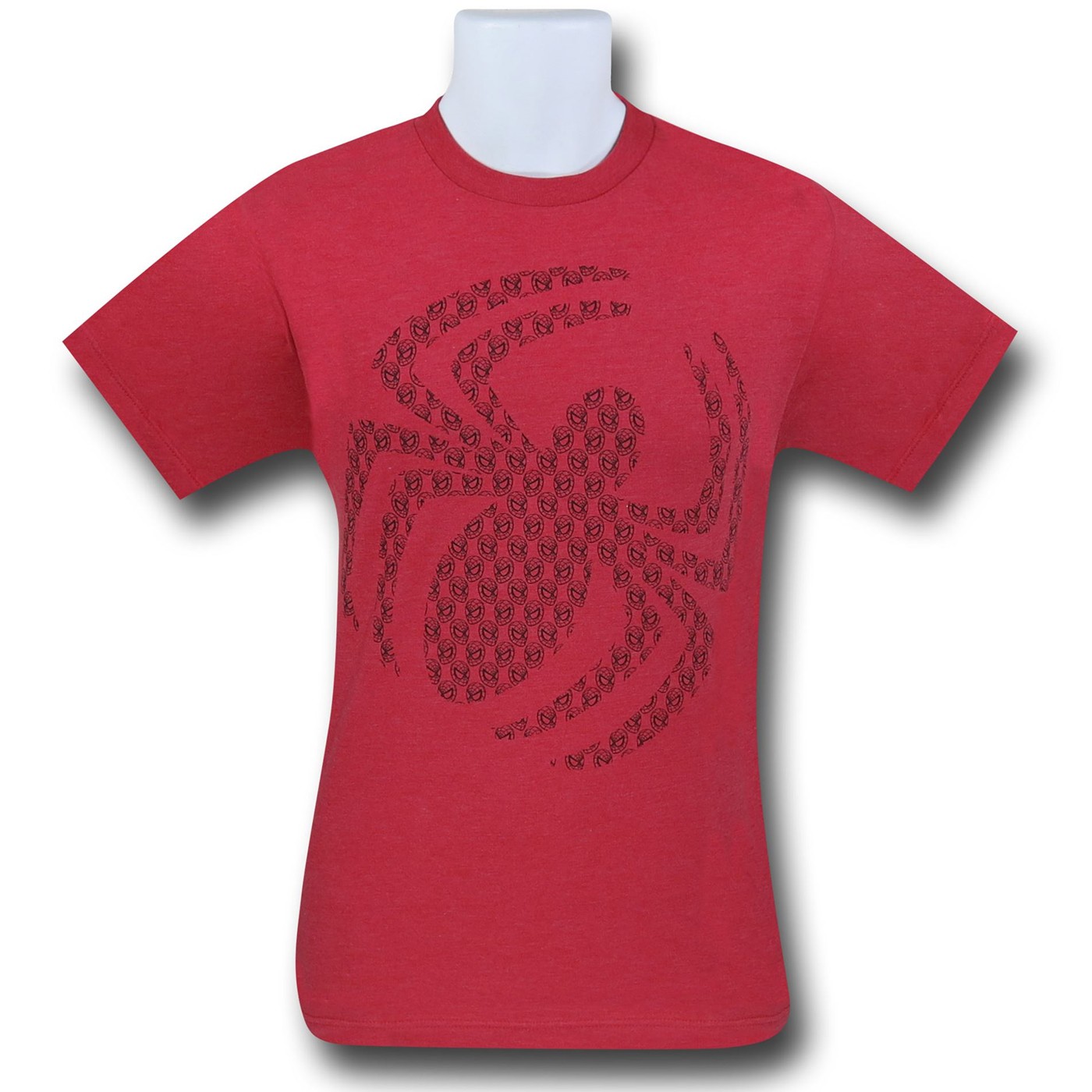 Spiderman Masks Symbol 30 Single T-Shirt, Red
