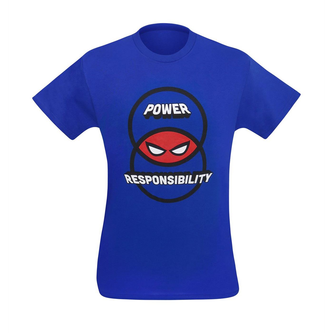 Venn Diagram Power & Responsibility Men's T-Shirt, Blue
