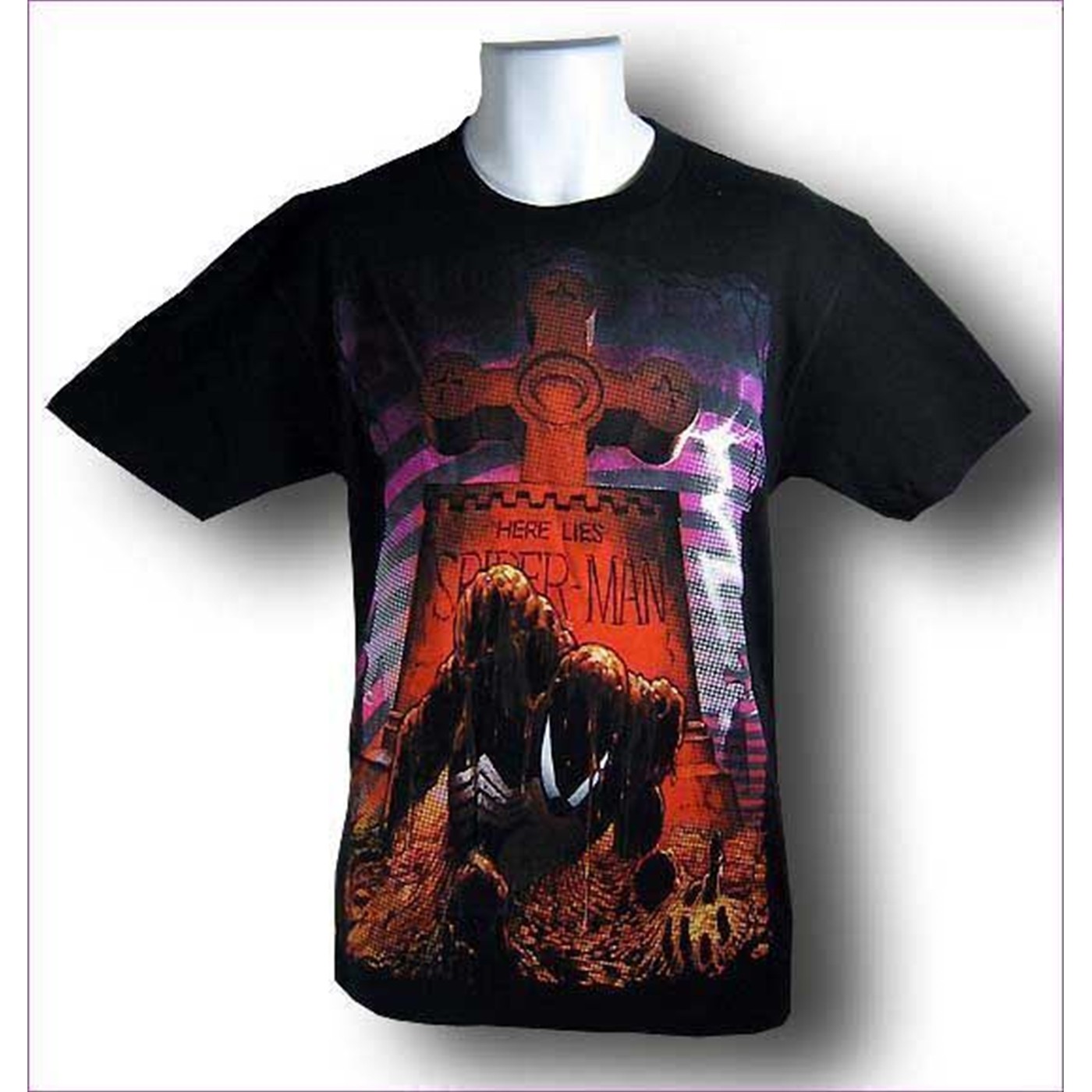 Spiderman Out Of The Grave T-Shirt, Black