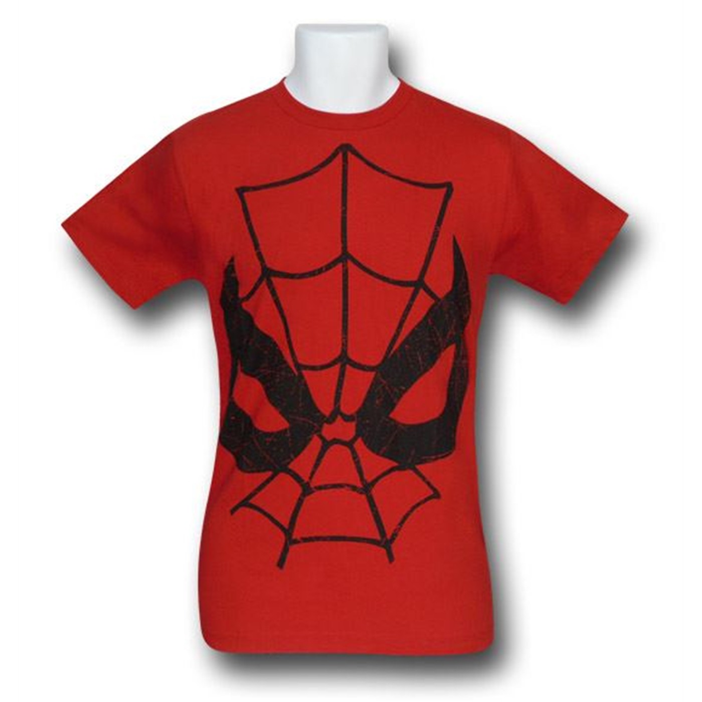 Spiderman Red Mask Eyes (30 Single) T-Shirt, Red