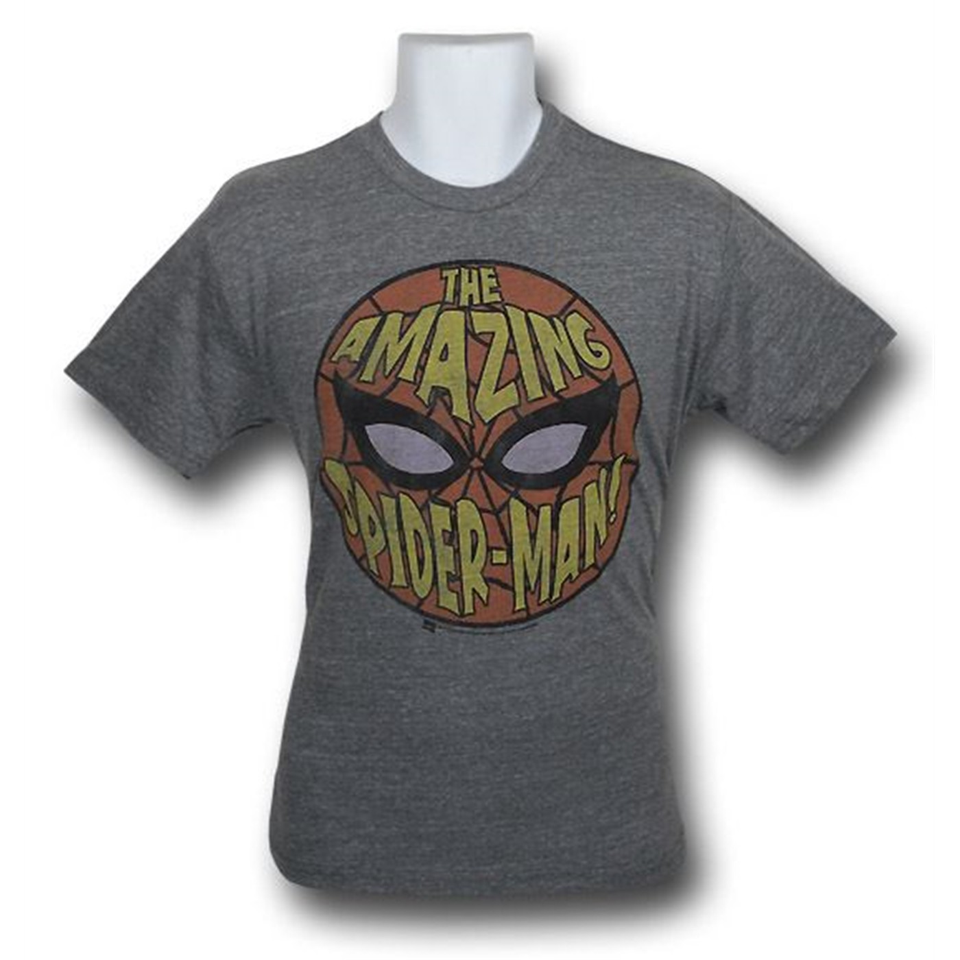Spiderman The Amazing Junk Food T-Shirt, Grey