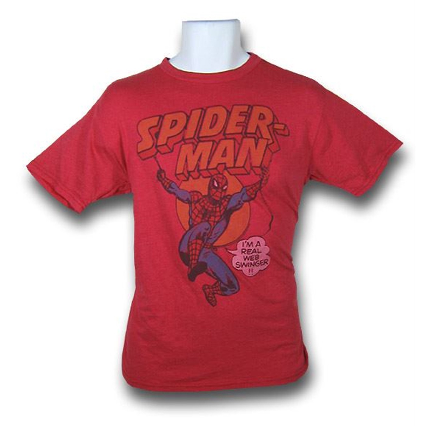 Spiderman Junk Food Salmon T-Shirt, Red