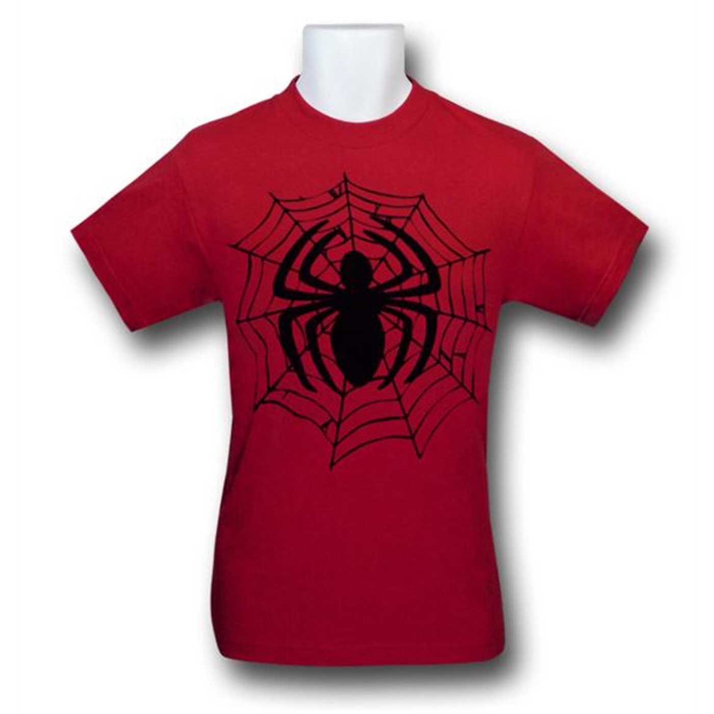 Spiderman Webbed Symbol Kids T-Shirt, Red