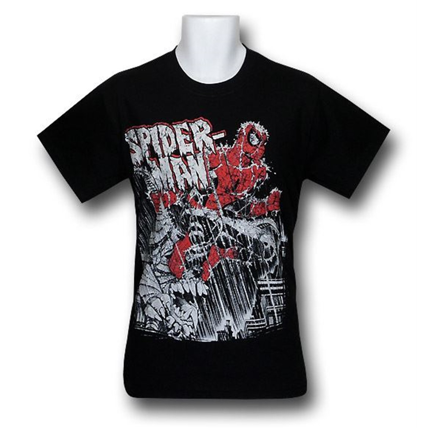Spiderman Gargoyle Rain T-Shirt, Black