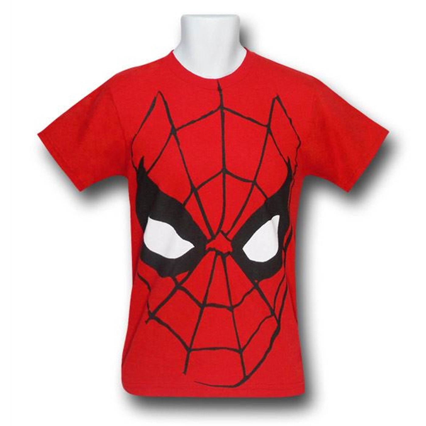 Spiderman Red Head White Eyes T-Shirt, Red