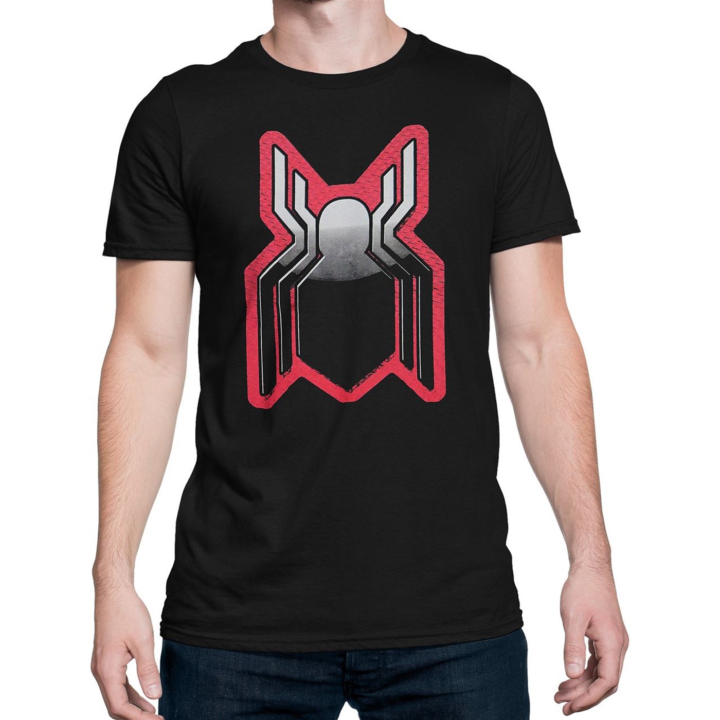 Spider-Man Homecoming Spider Symbol Men's T-Shirt, Black