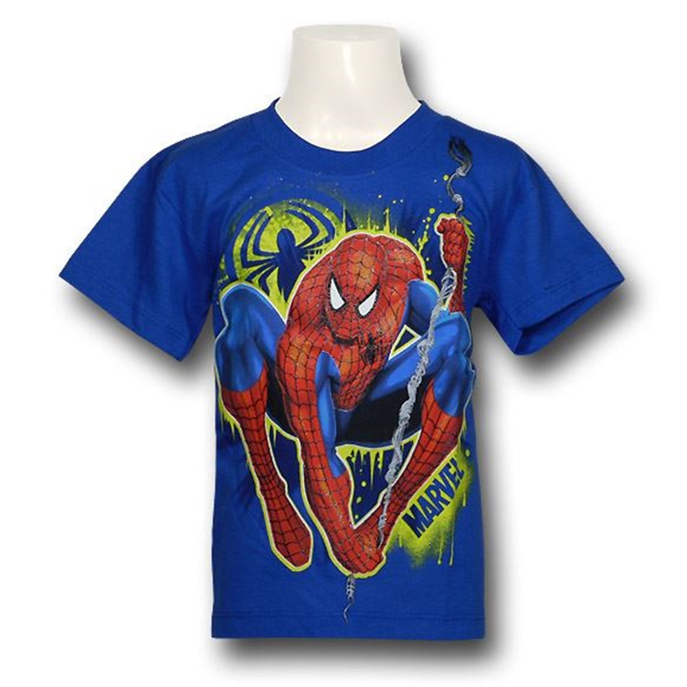 Spiderman Juvenile Chillin' T-Shirt, Blue