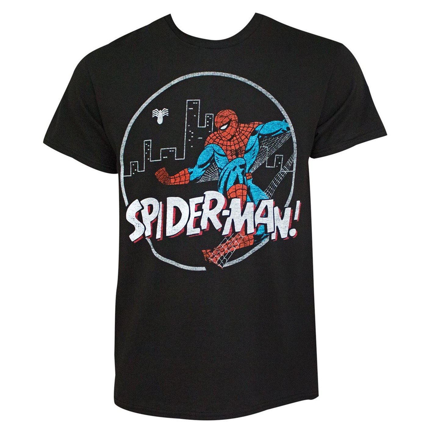 Spider-Man Radioactive Web Slinger Men's T-Shirt, Black