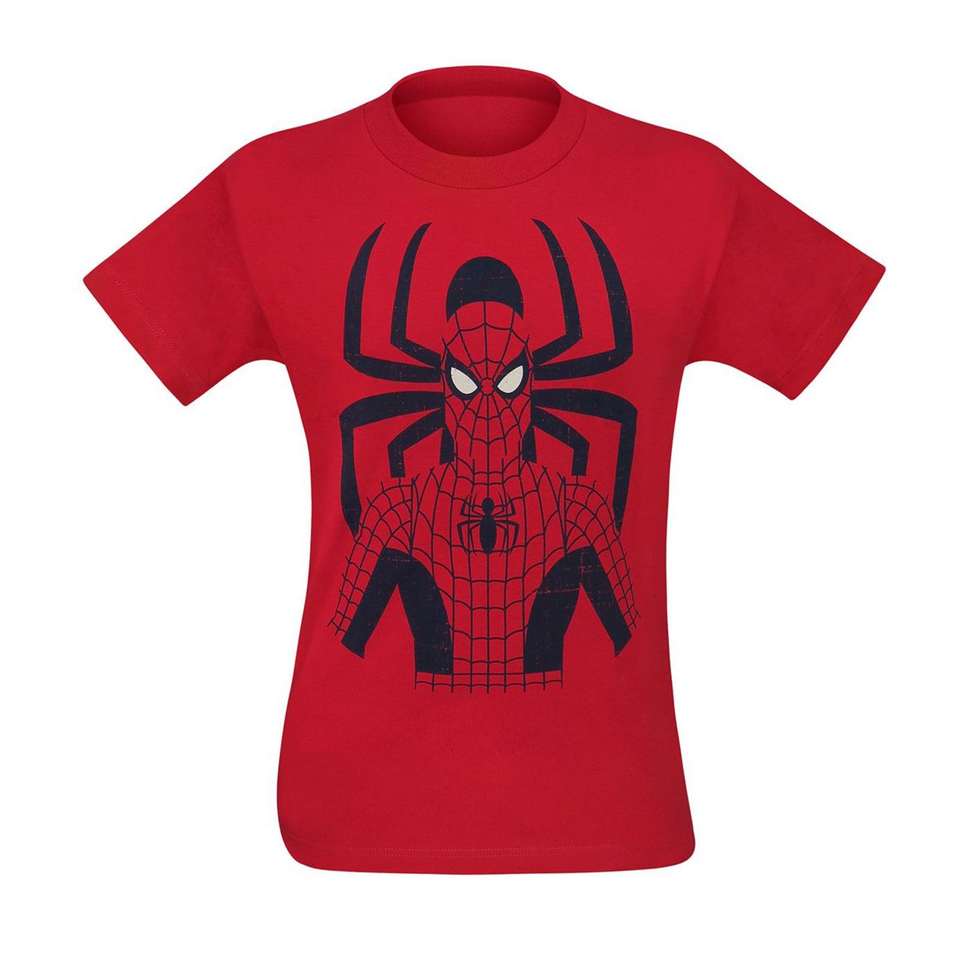 Spiderman and Symbol Minimalist Men's T-Shirt, Red