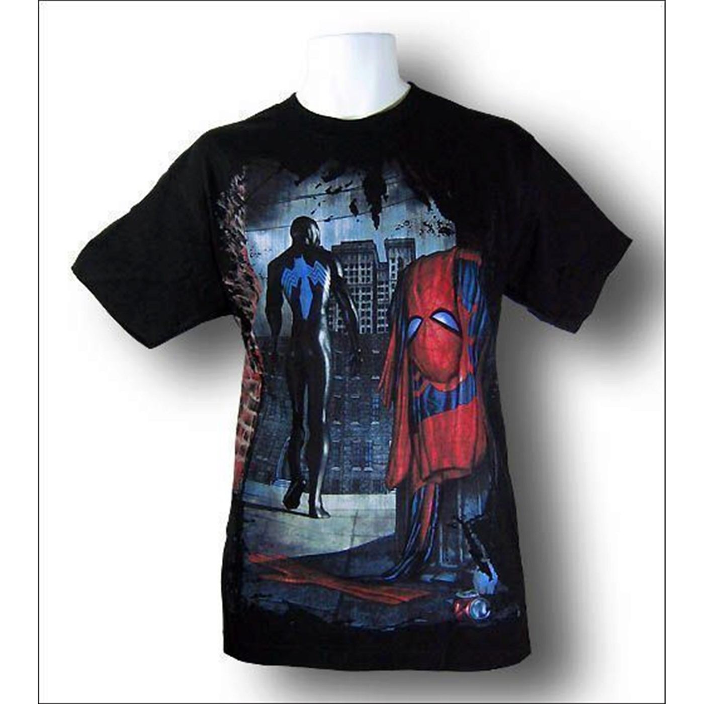 Spiderman Walking Dark T-shirt, Black