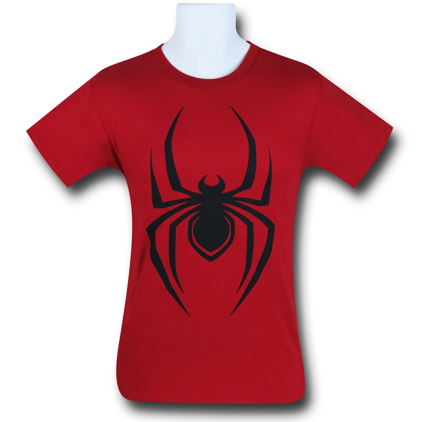Spiderman Comic Symbol on Red T-Shirt, Red