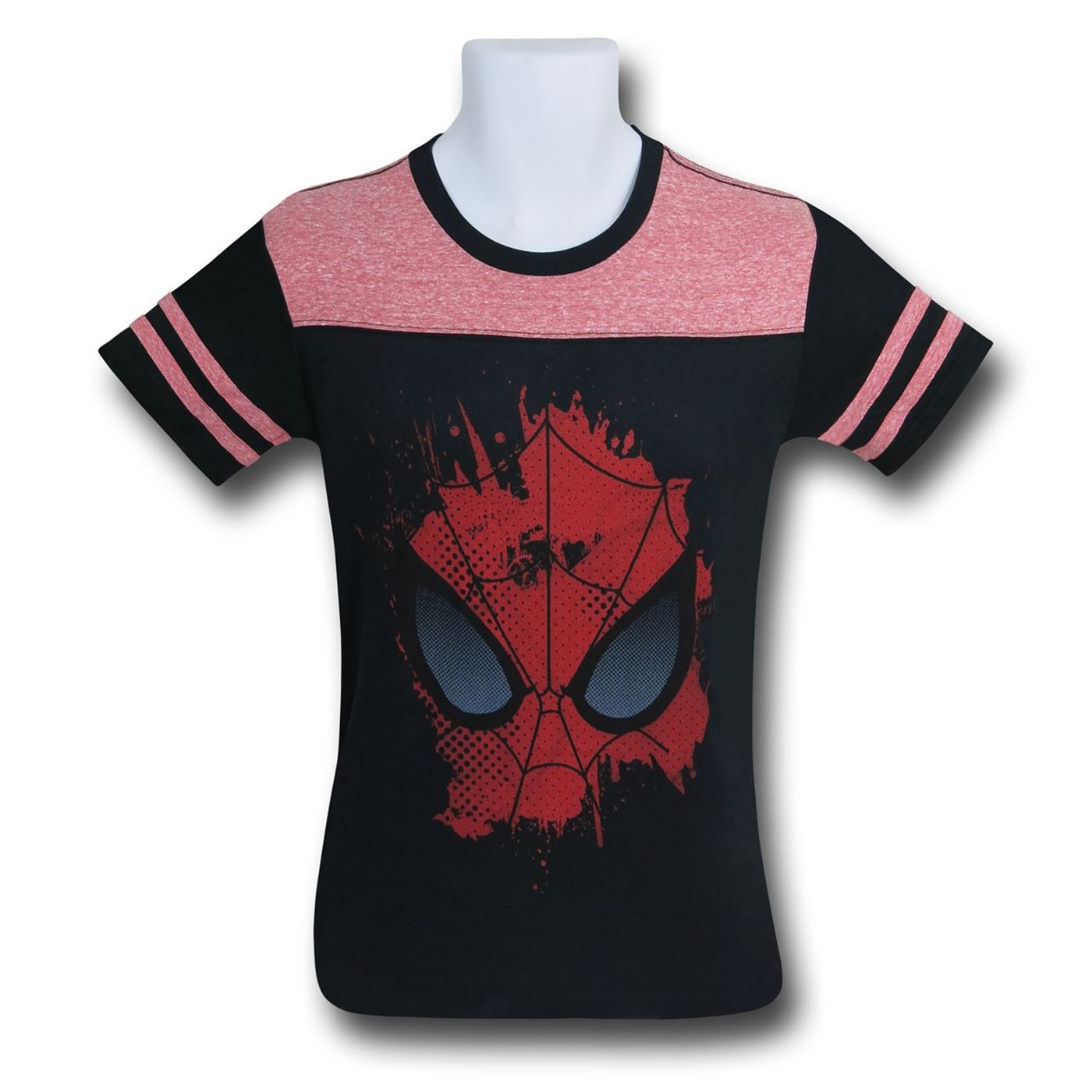 Spiderman Face Ace Kids T-Shirt, Black