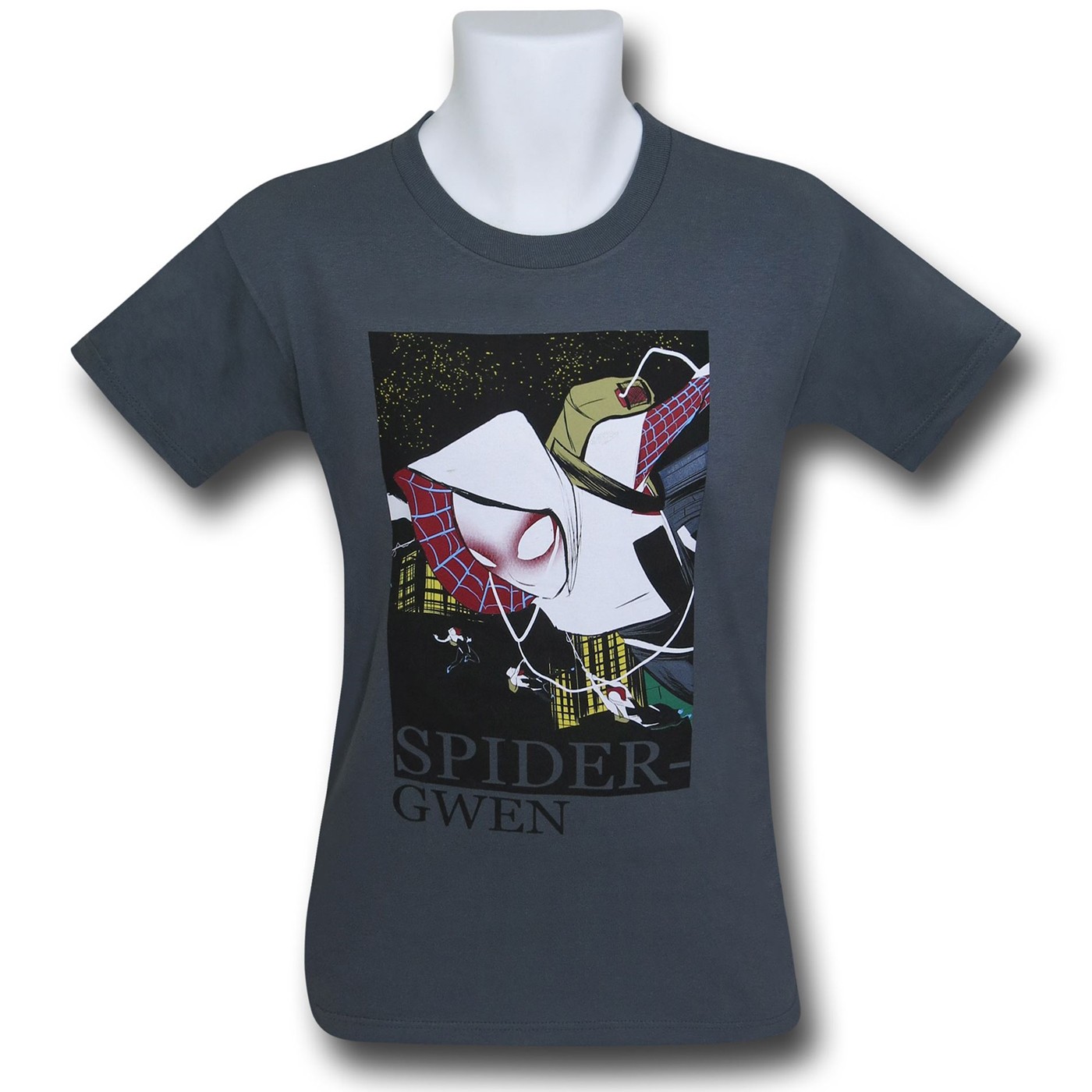 Spider Gwen Shreds T-Shirt, Grey